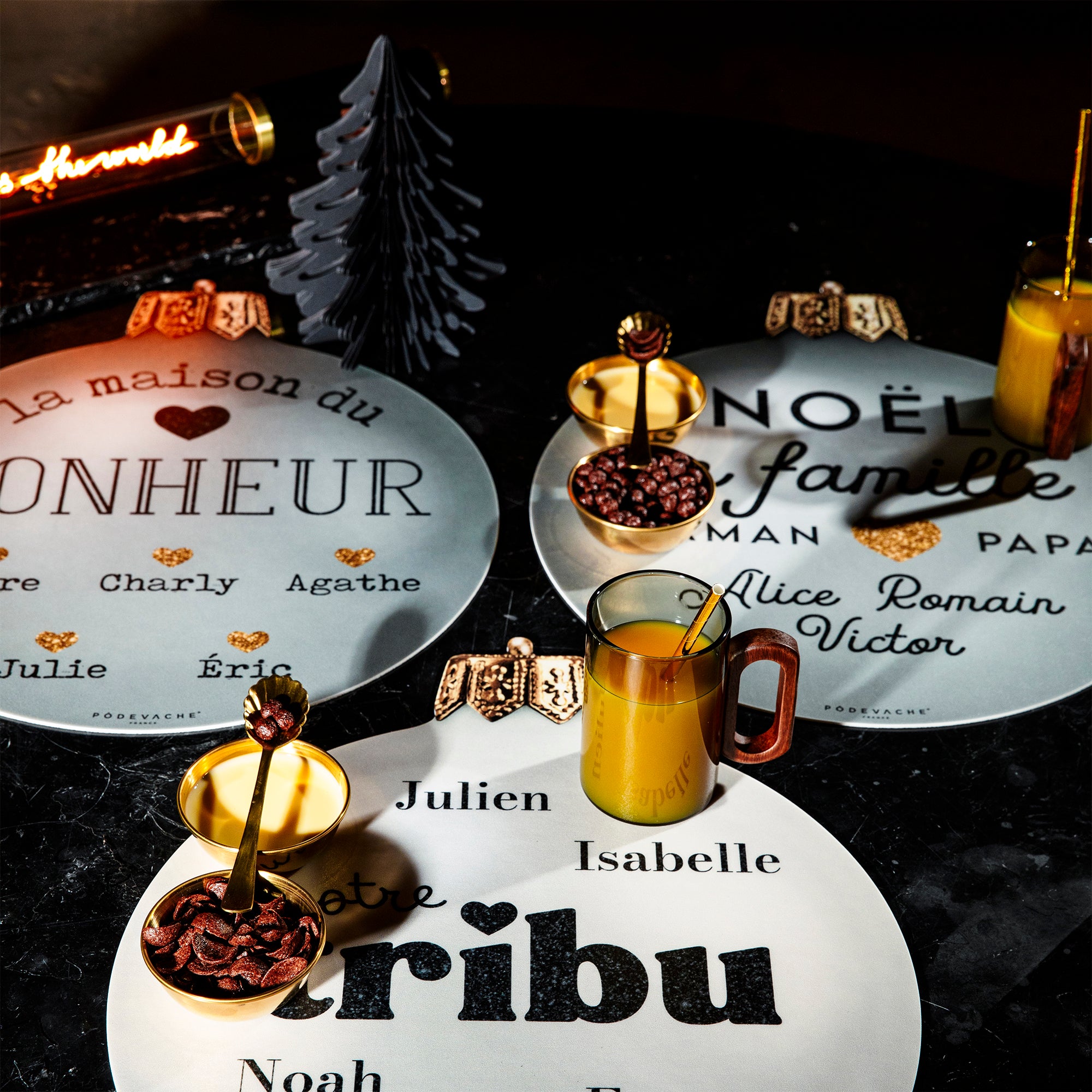 Set de table vinyle personnalisé Boule Tribu