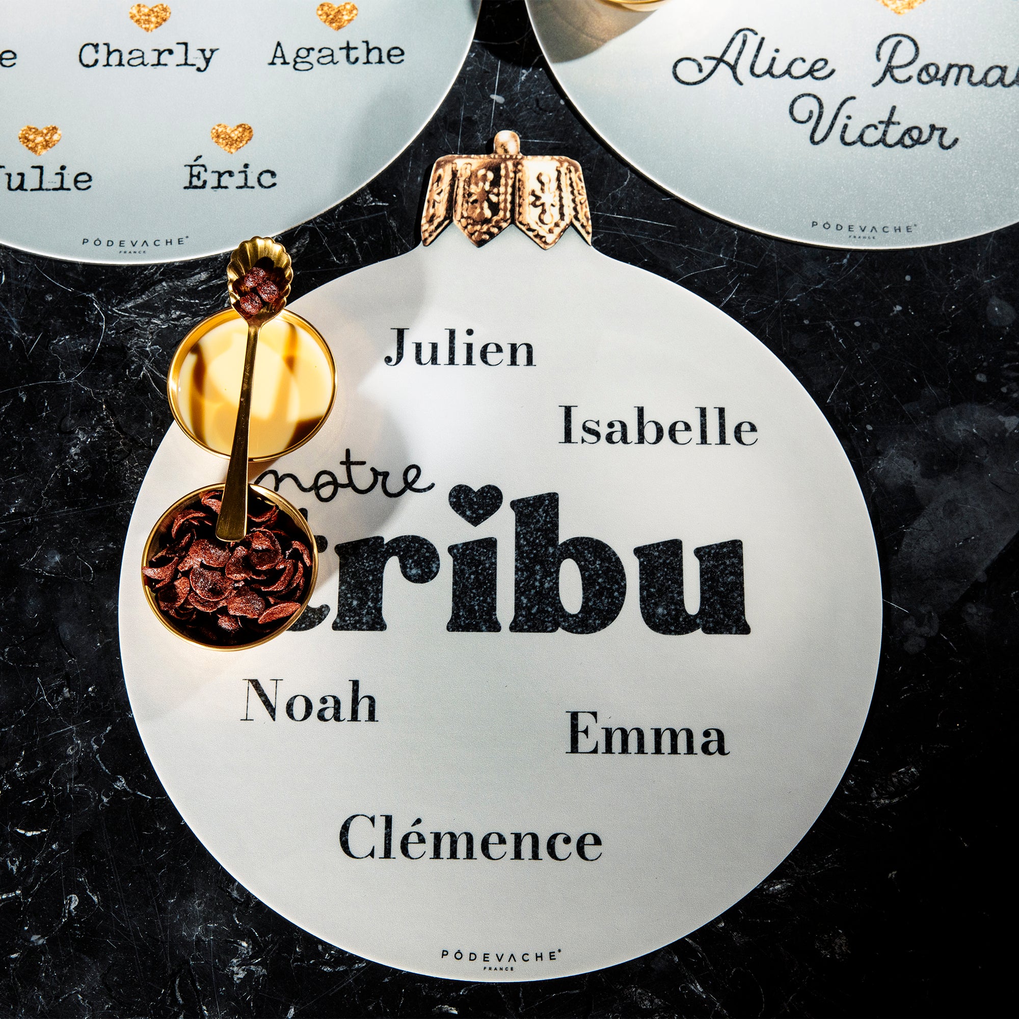 Set de table vinyle personnalisé Boule Tribu