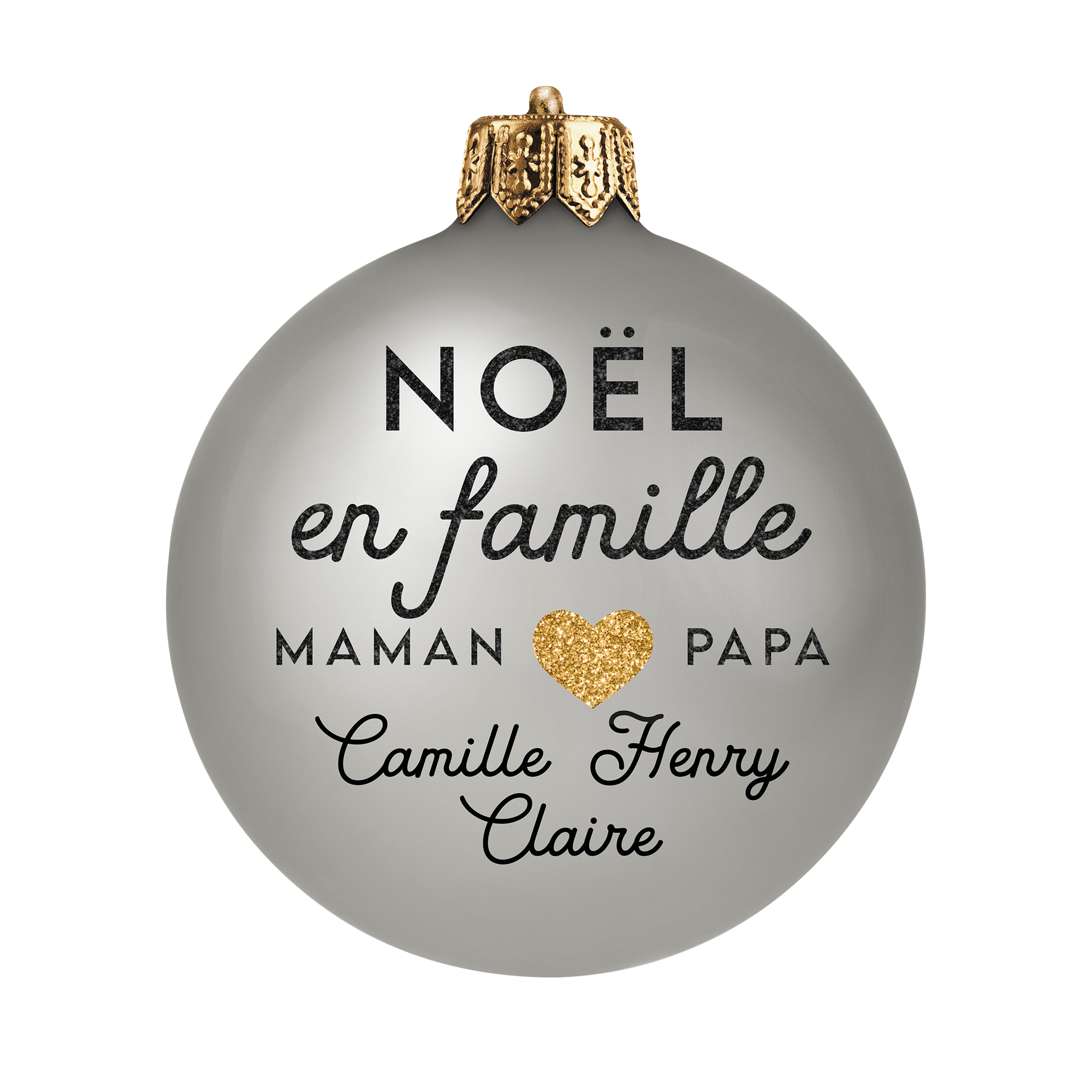 Set de table vinyle personnalisé Boule Famille