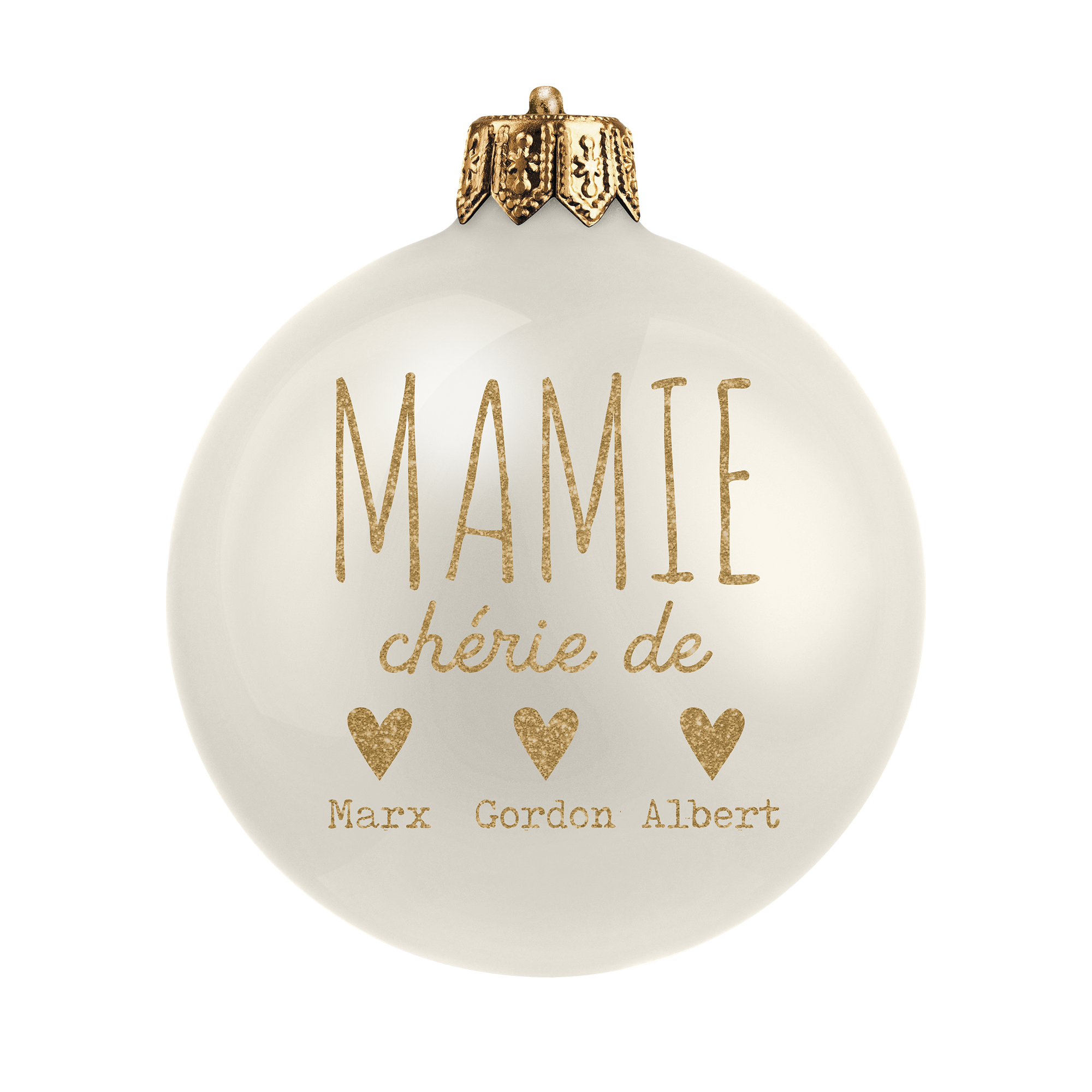 Set de table vinyle personnalisé Boule Mamie