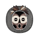 Set de table rond — modèle Masque Africain Yoruba