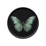 Dessous de verre en vinyle rond — modèle Papillon Pieride