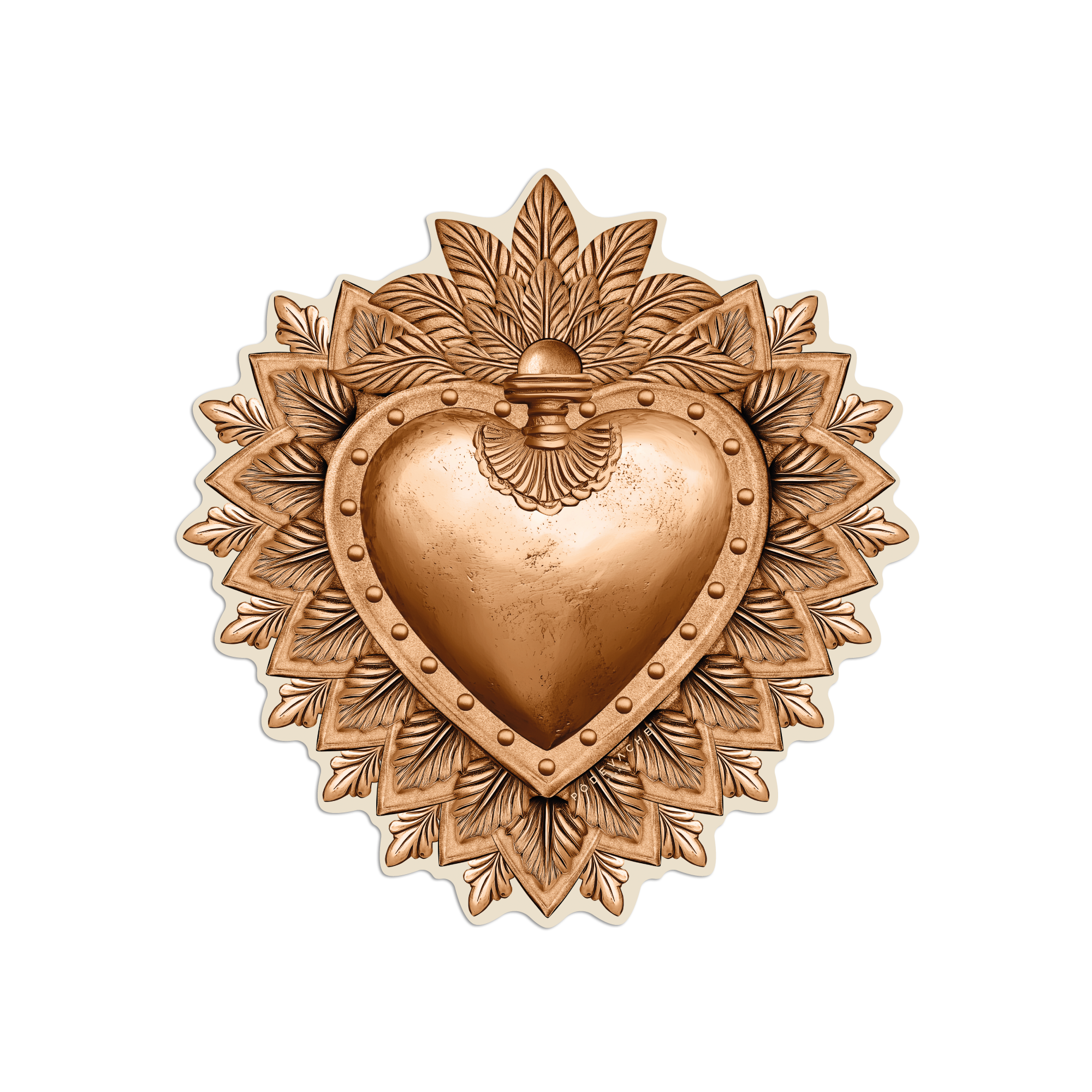Gold Ex Voto vinyl placemat