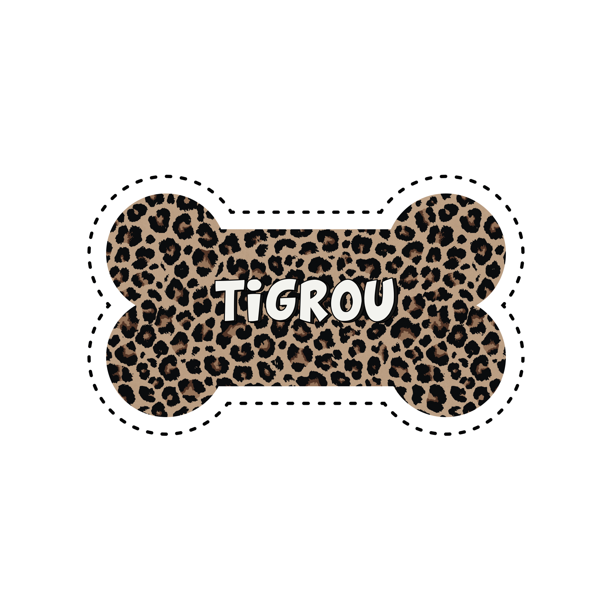 Tapis gamelle vinyle personnalisable Chien S