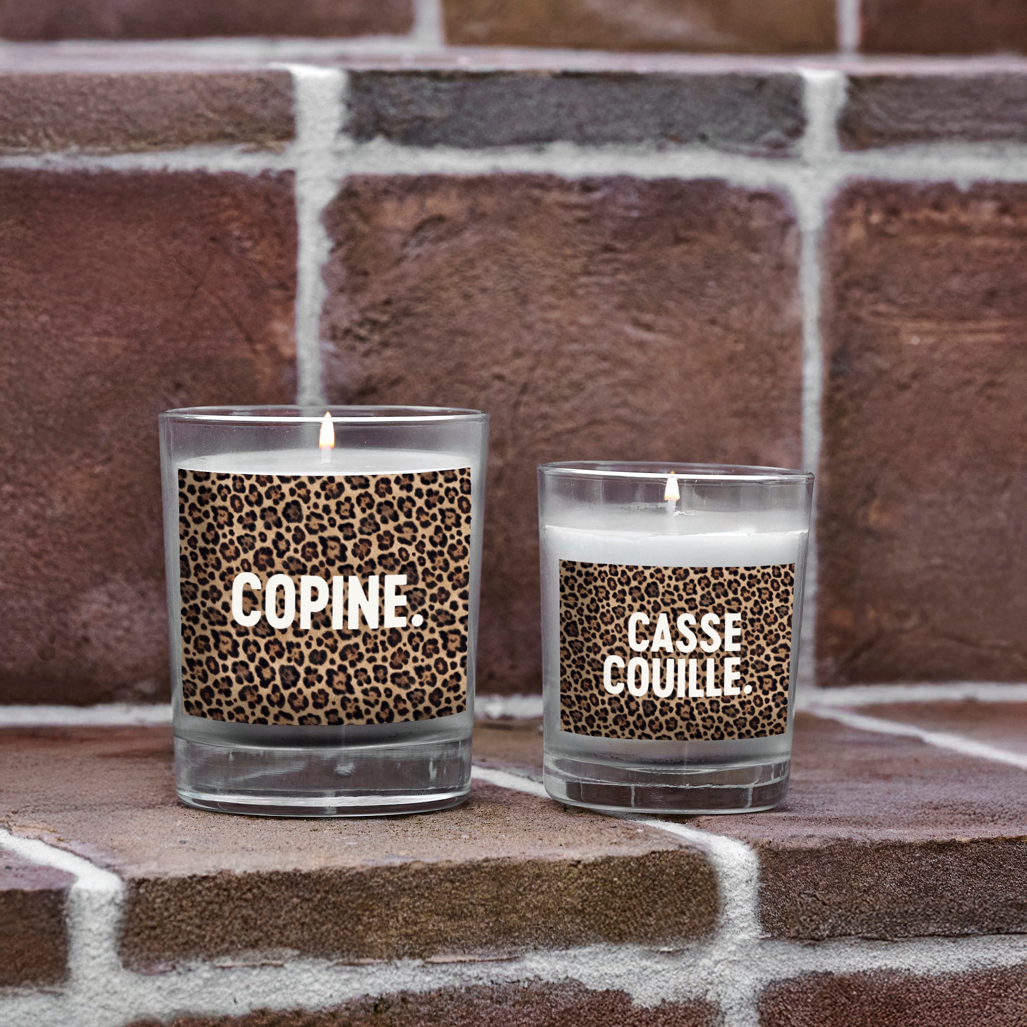 Bougie léopard Copine
