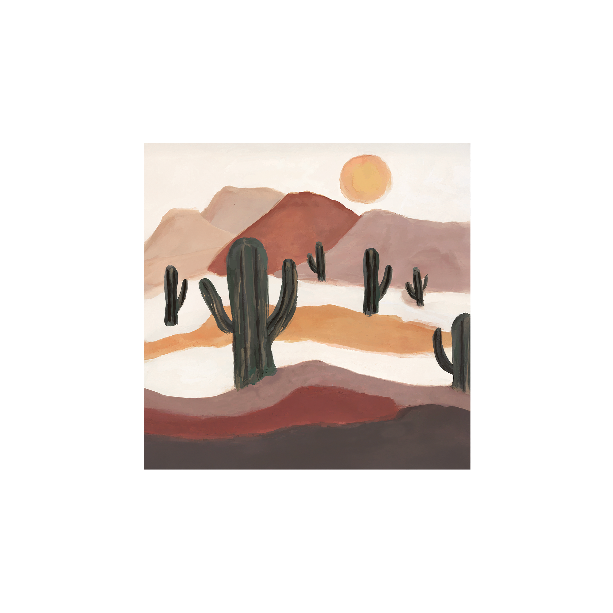 Lot de 6 dessous de verre vinyle Kerouna