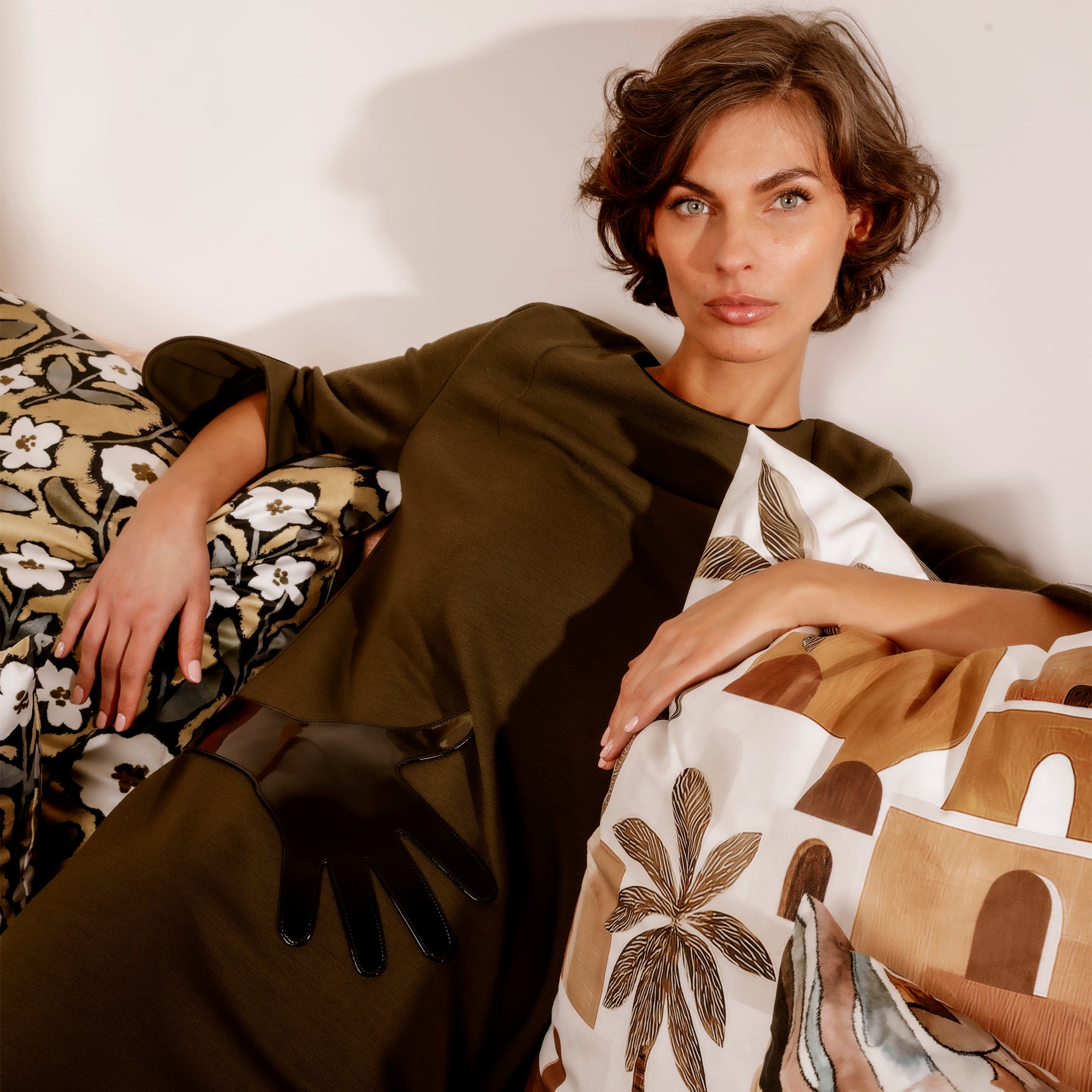 Coussin velours Khenis