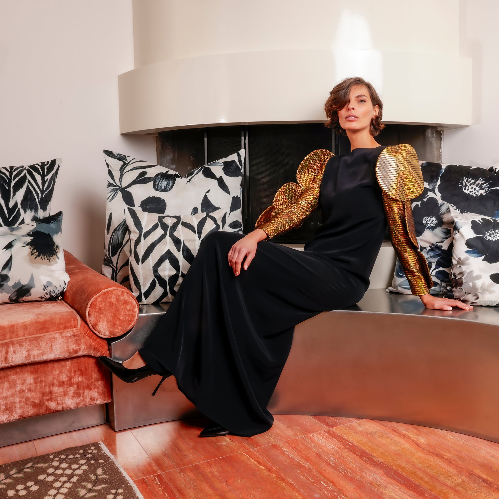 Coussin Velours Stavanger