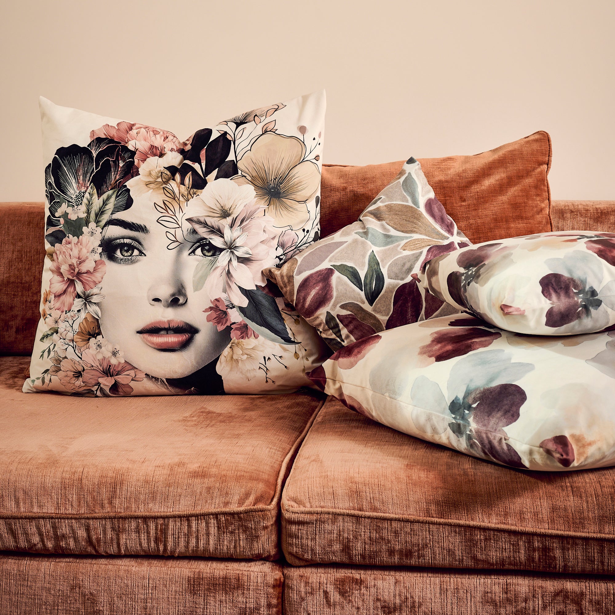Coussin velours Fontvieille