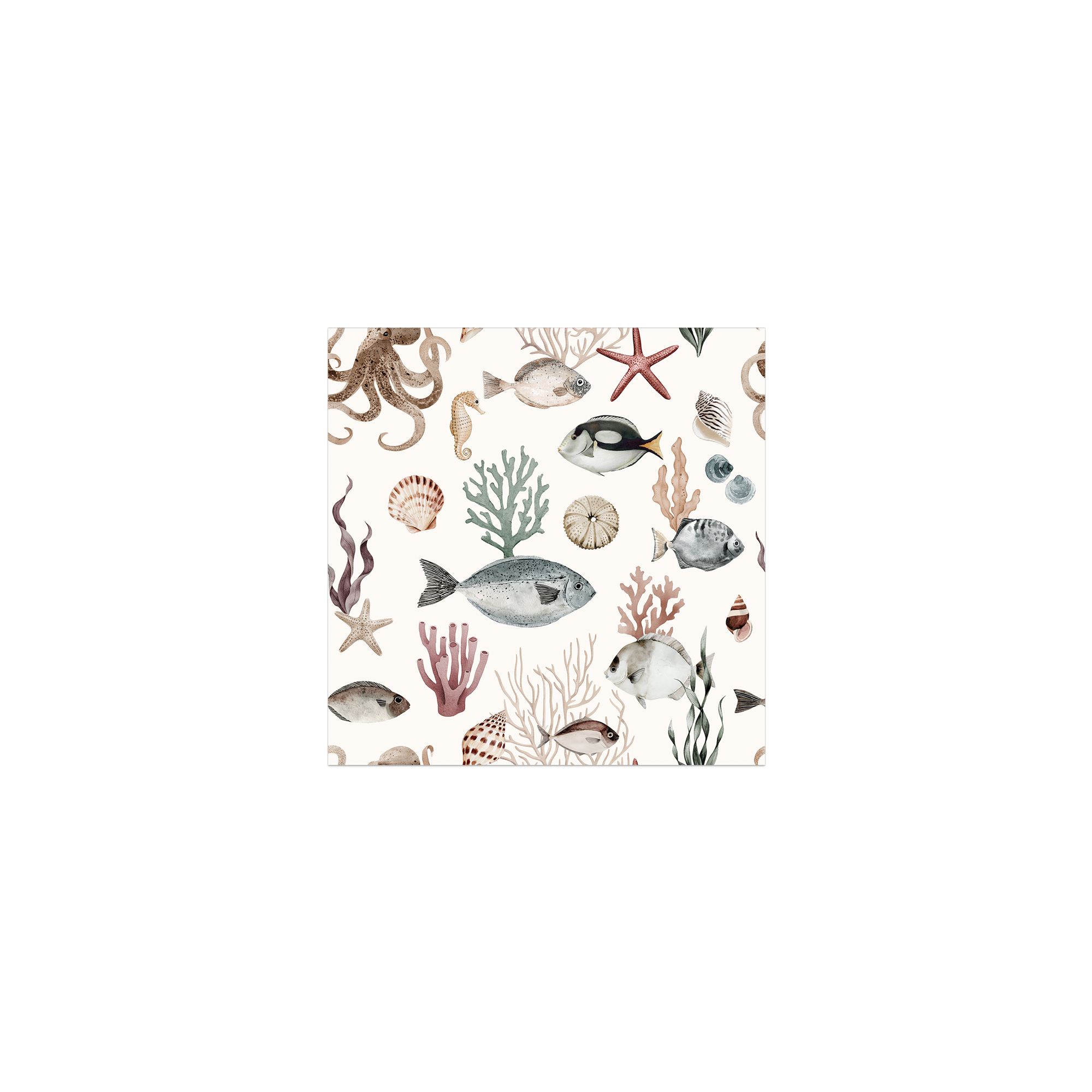 Lot de 6 dessous de verre vinyle Maussane