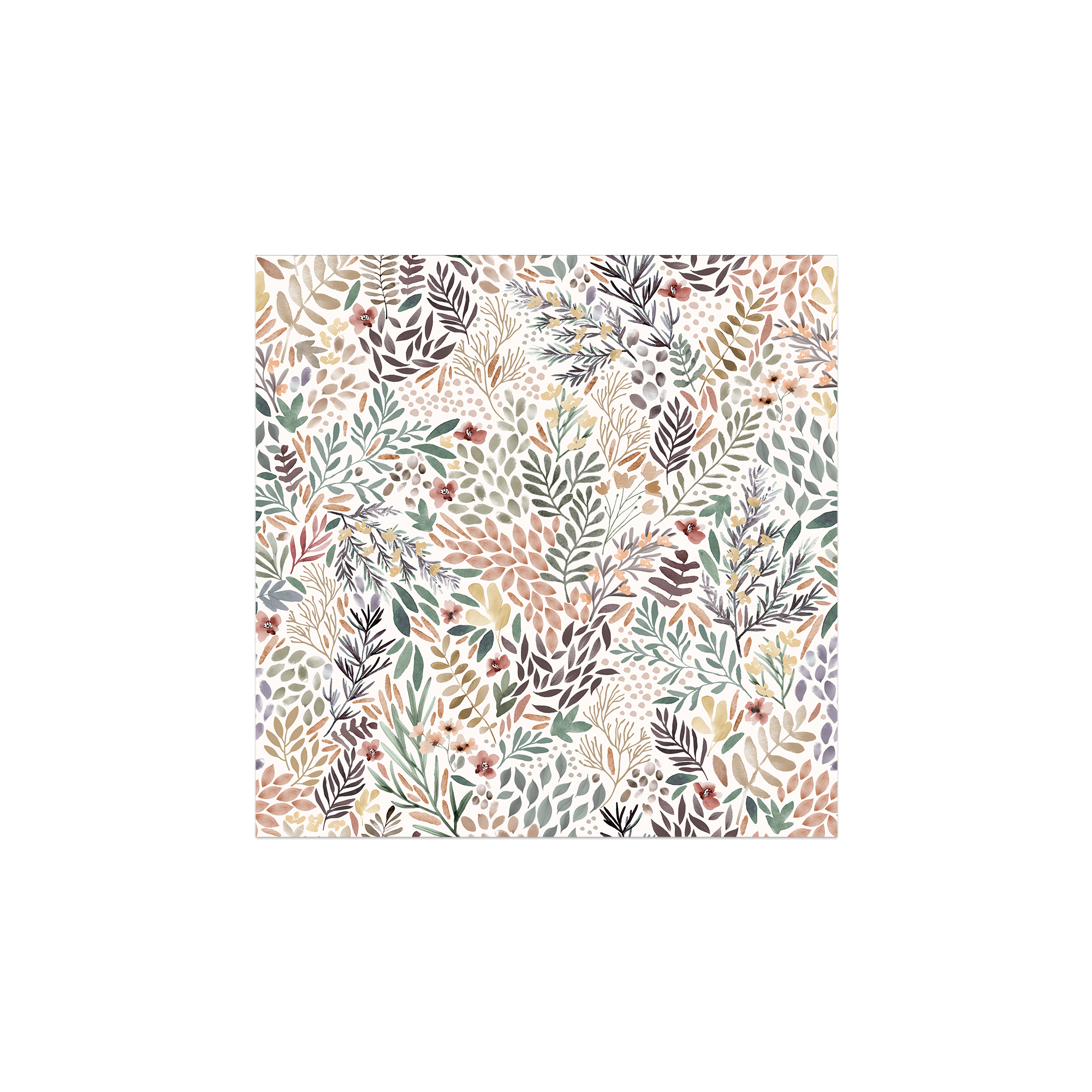 Lot de 6 dessous de verre vinyle Mas Blanc