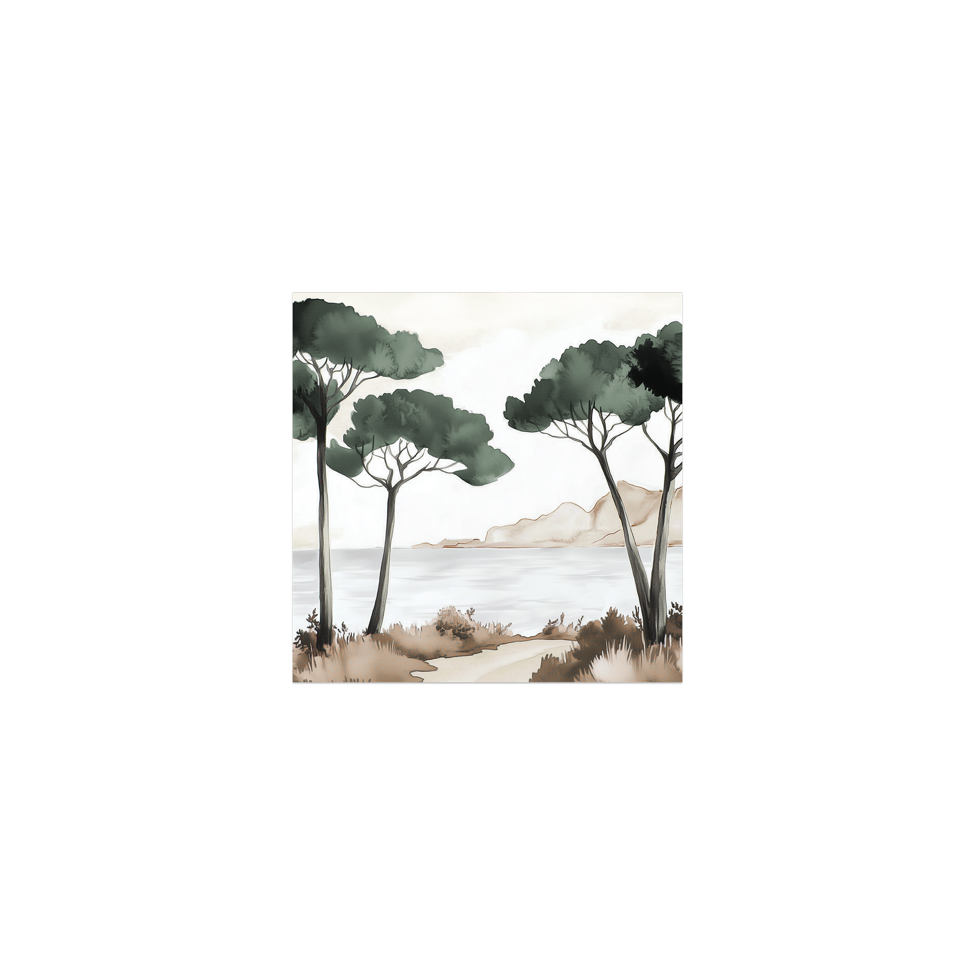 Lot de 6 dessous de verre vinyle Strapouries