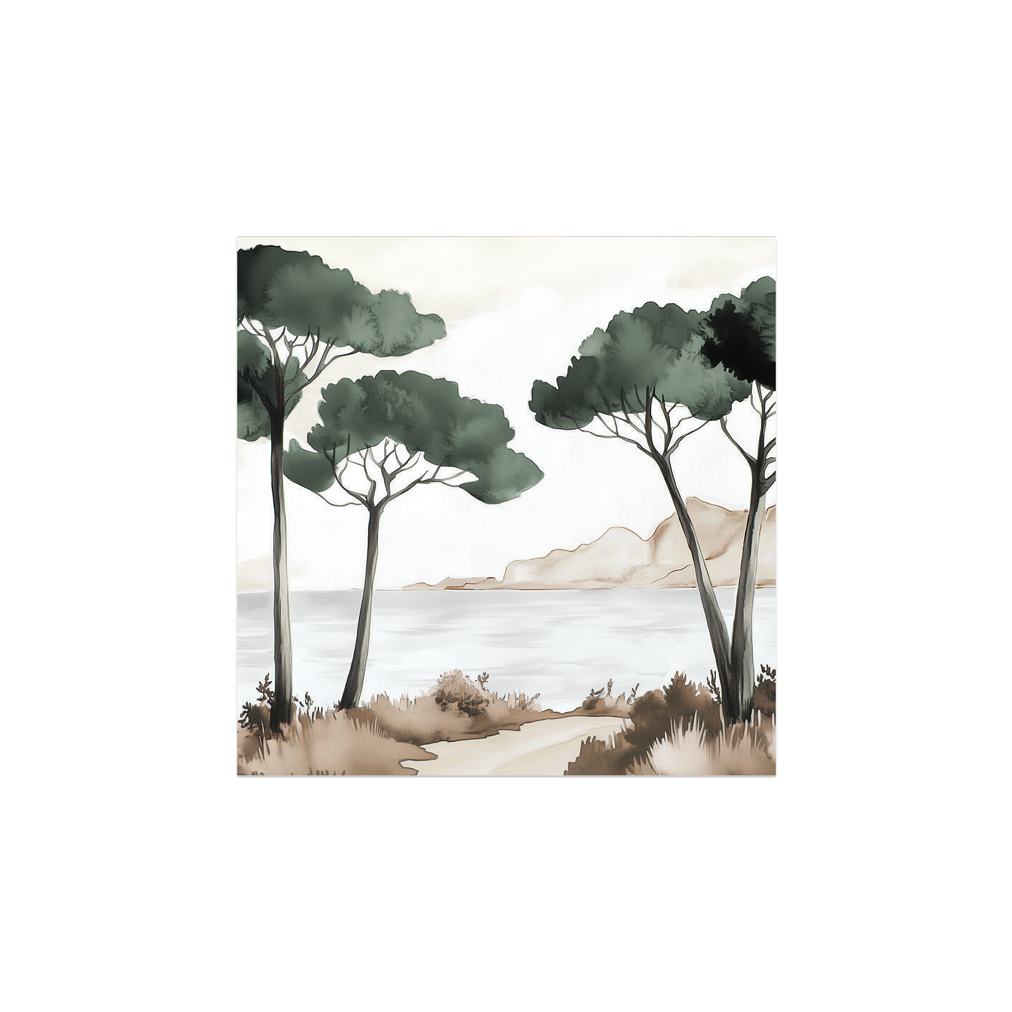 Lot de 6 dessous de verre vinyle Strapouries