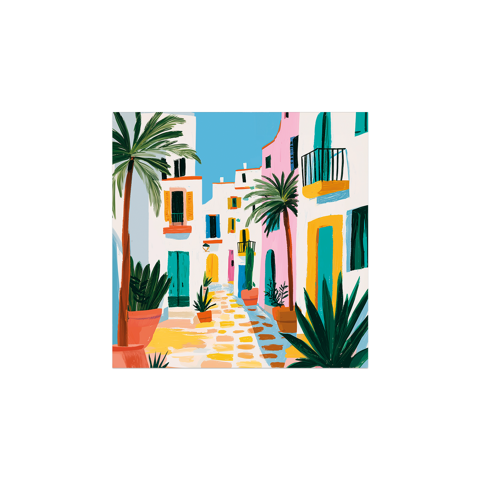 Lot de 6 dessous de verre vinyle Antigua