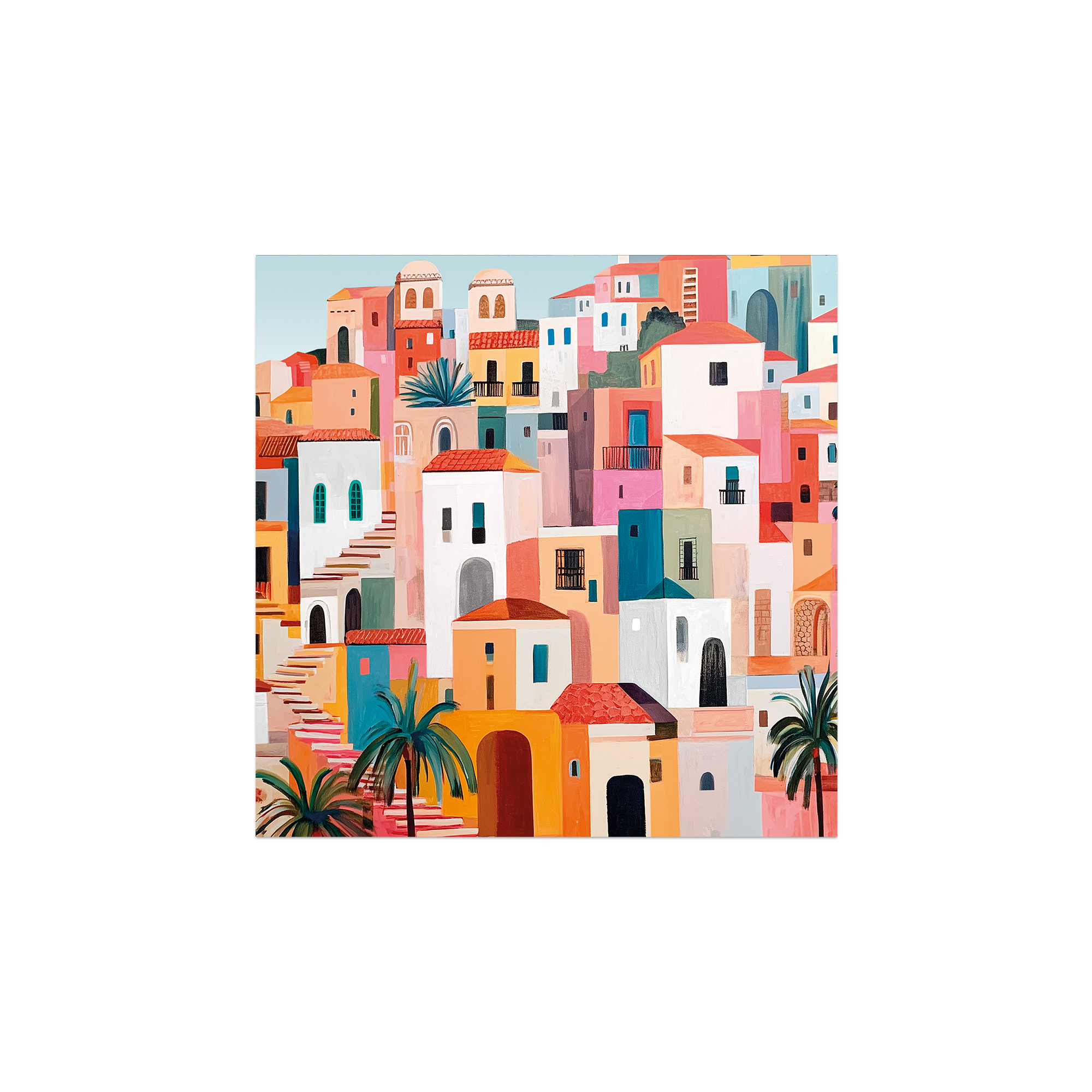 Lot de 6 dessous de verre vinyle Cahabon