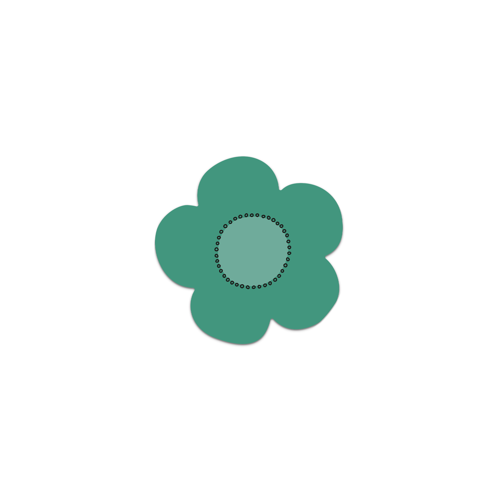 Lot De 6 Dessous De Verre Vinyle Aconit