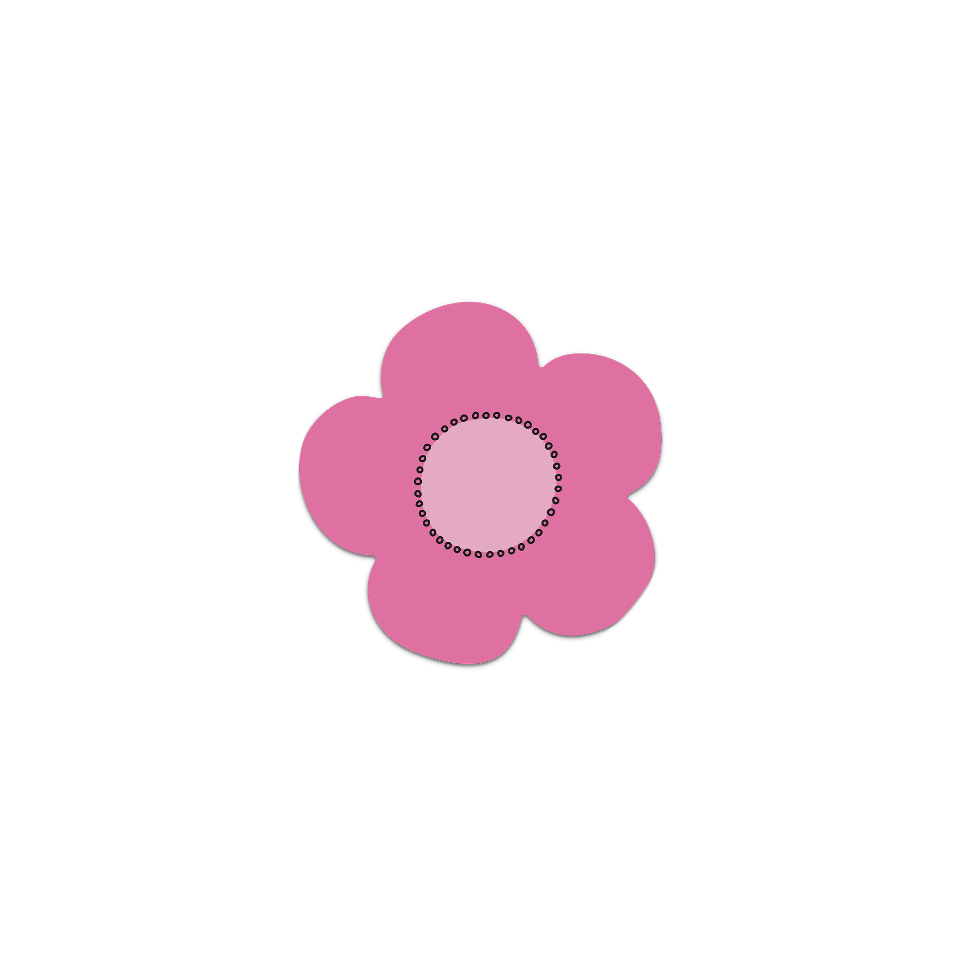 Lot De 6 Dessous De Verre Vinyle Aconit