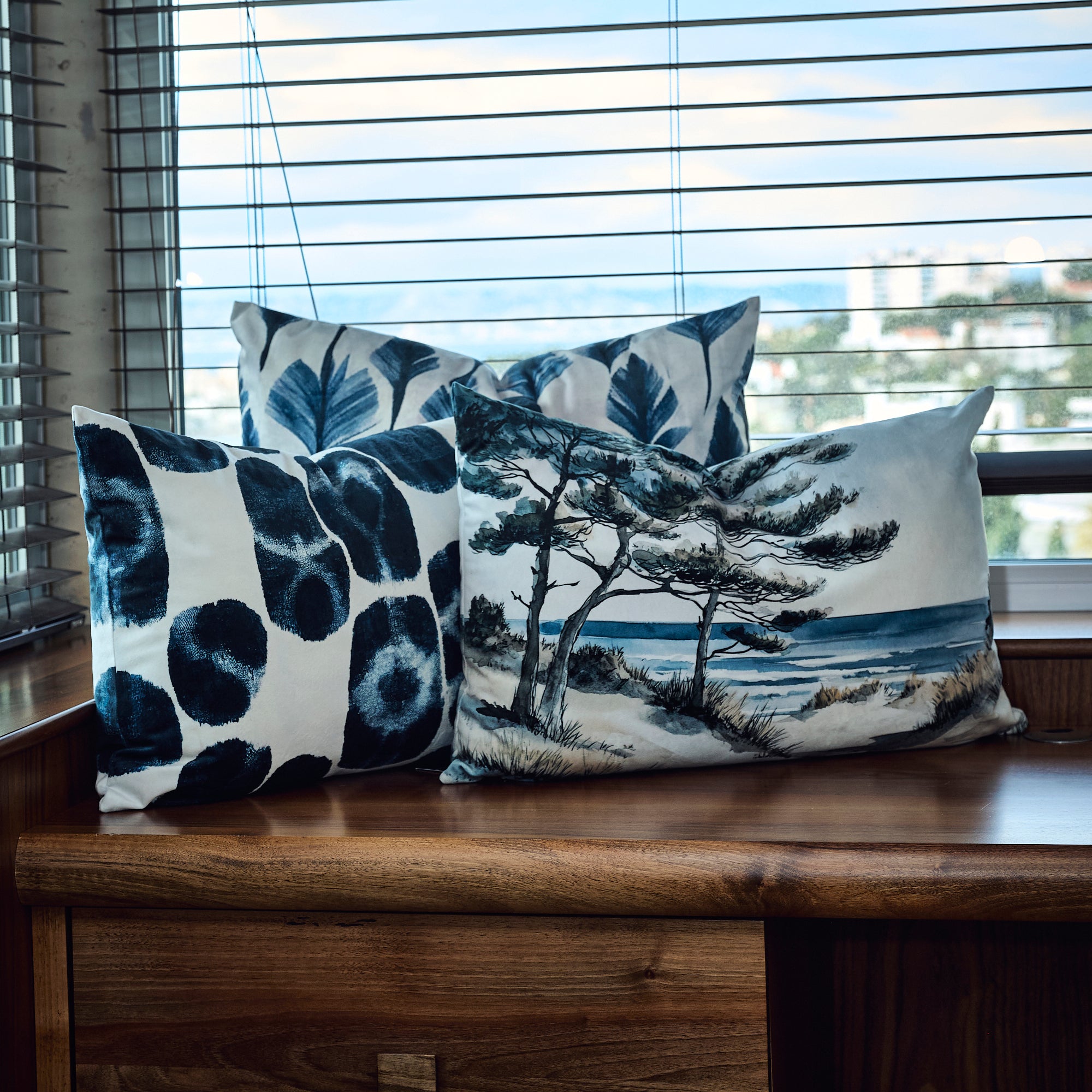 Coussin velours Thirassia