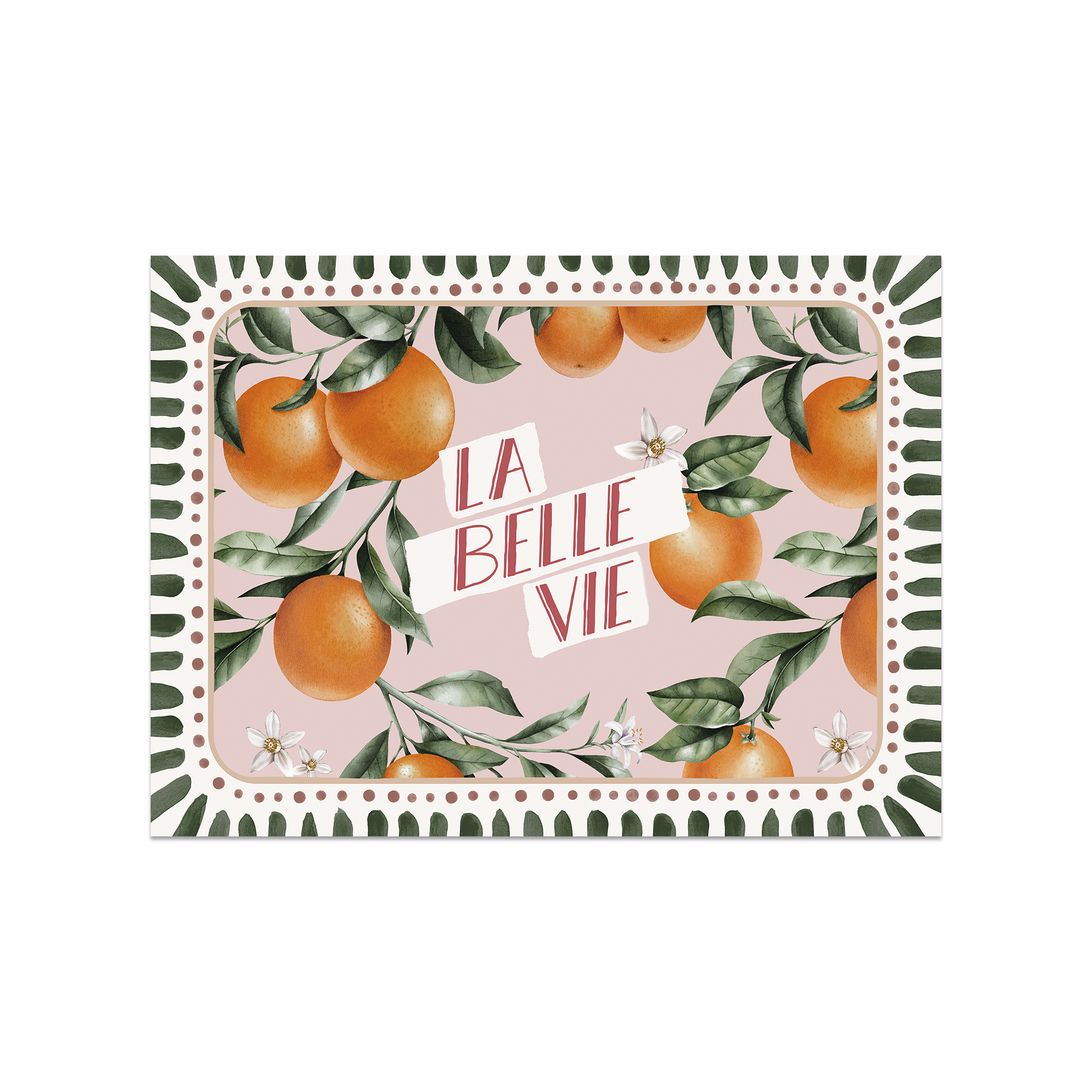 Set De Table Vinyle Orange Vie