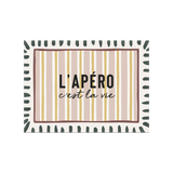 Set de table rectangulaire — modèle Apéro C'est Vie
