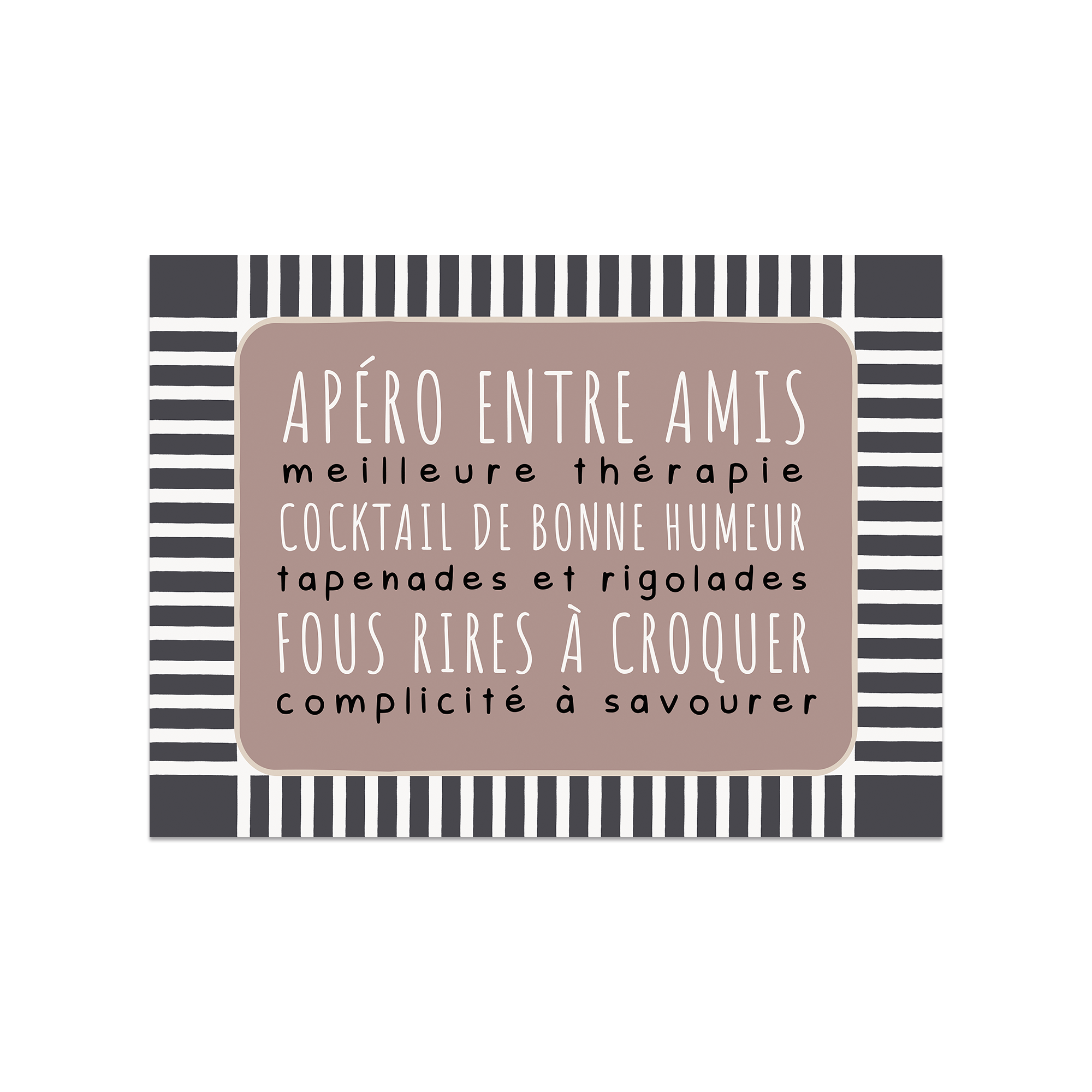 Set De Table Vinyle Apéro Entre Amis