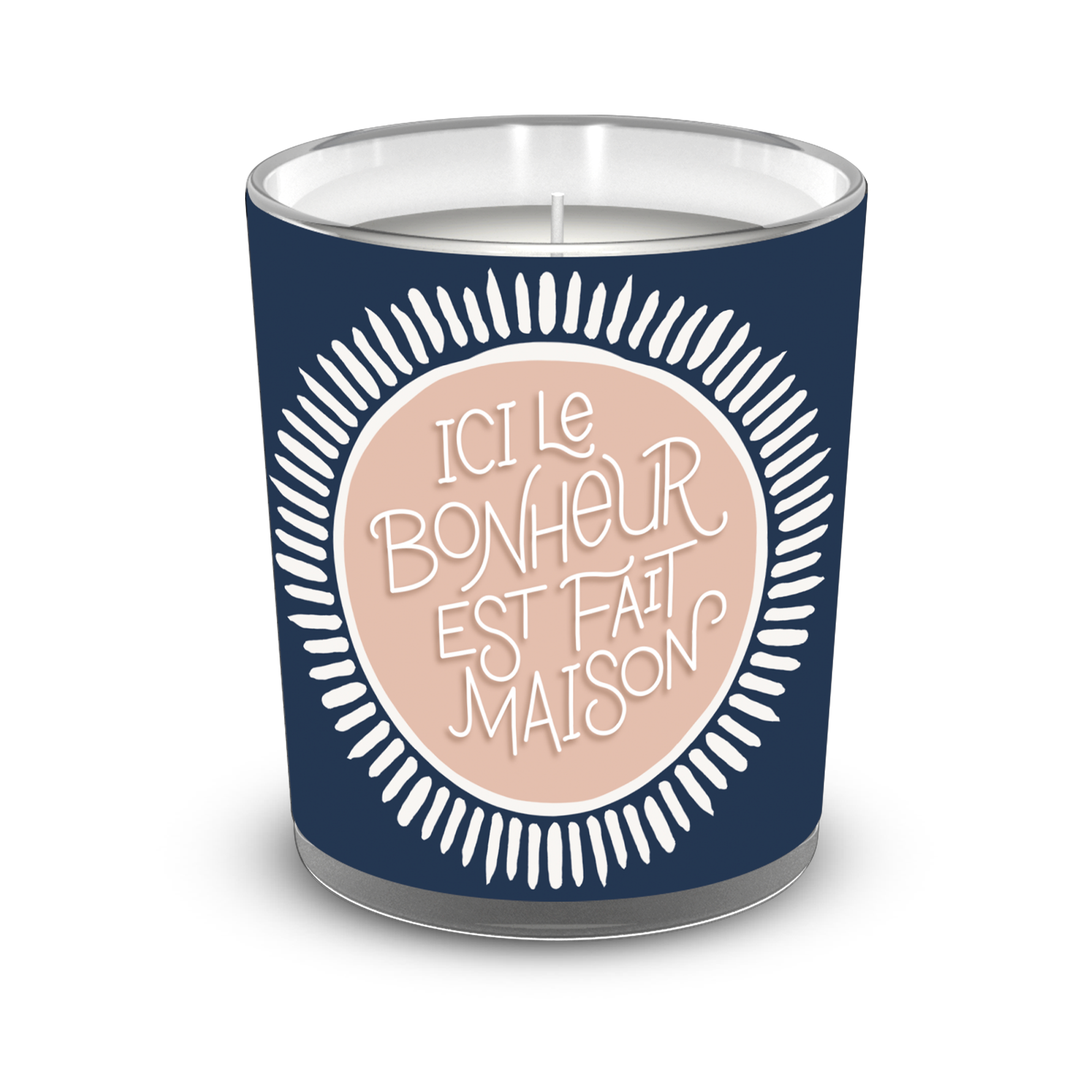 Bougie parfumée Bonheur fait maison