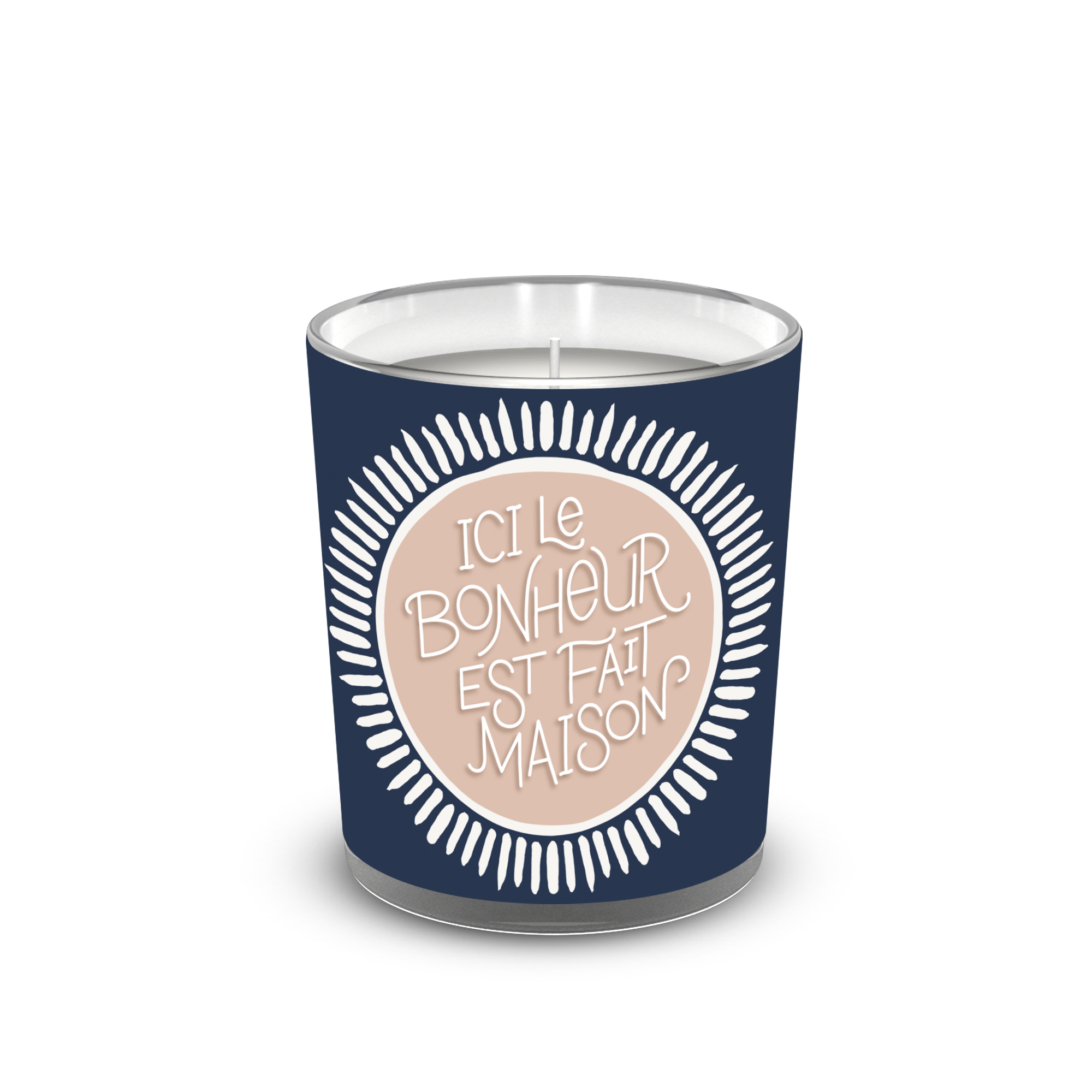 Bougie parfumée Bonheur fait maison