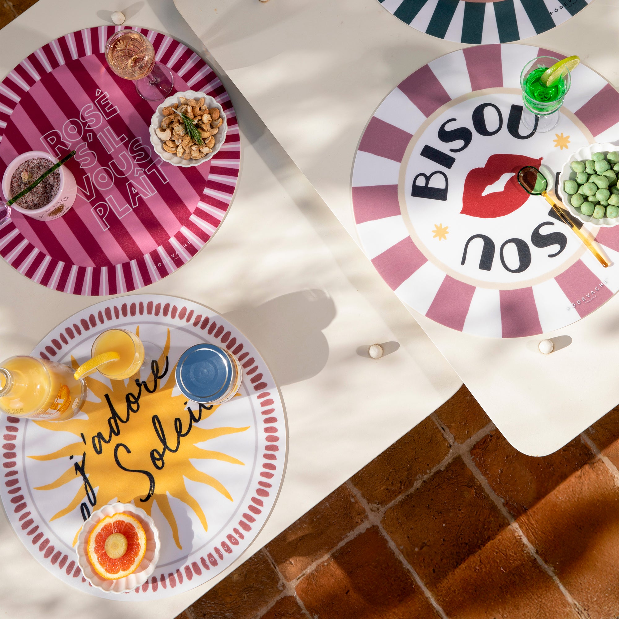 Set De Table Vinyle J'adore le Soleil