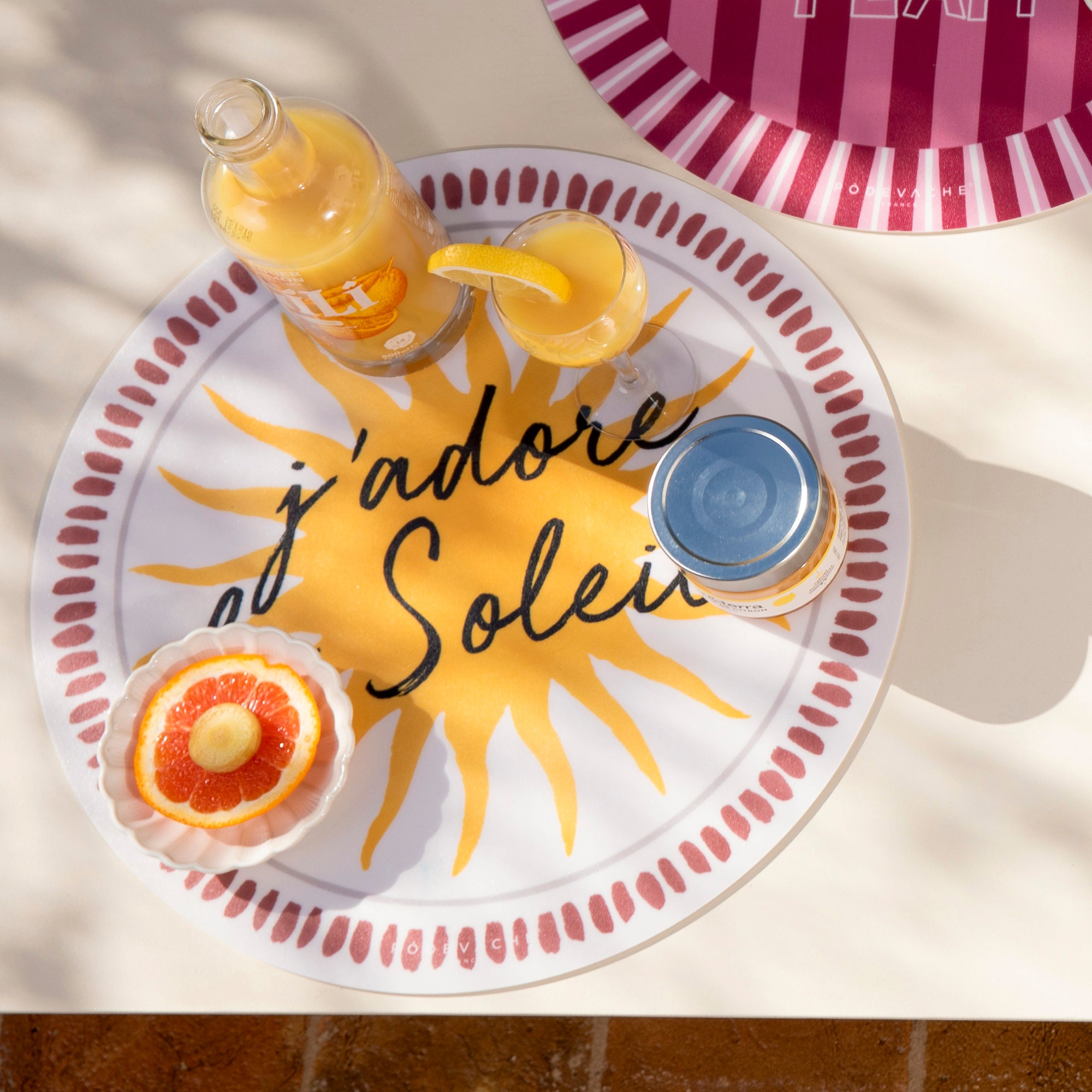 Set De Table Vinyle J'adore le Soleil