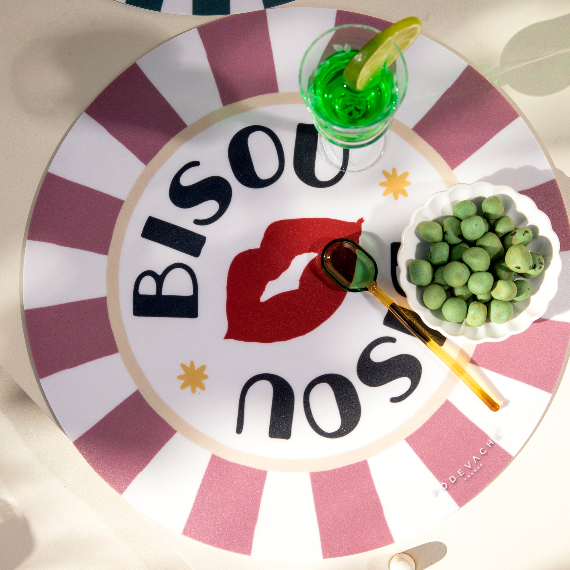 Set De Table Vinyle Bisou Bisou