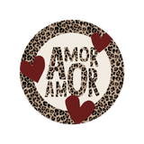 Set de table en vinyle rond — modèle Amor Amor