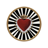 Set de table en vinyle rond — modèle Red Heart