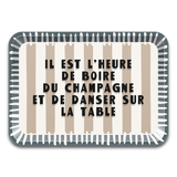 Plateau rectangulaire — modèle Champagne