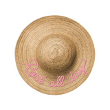 Set de table en vinyle rond — modèle Rosé All Day