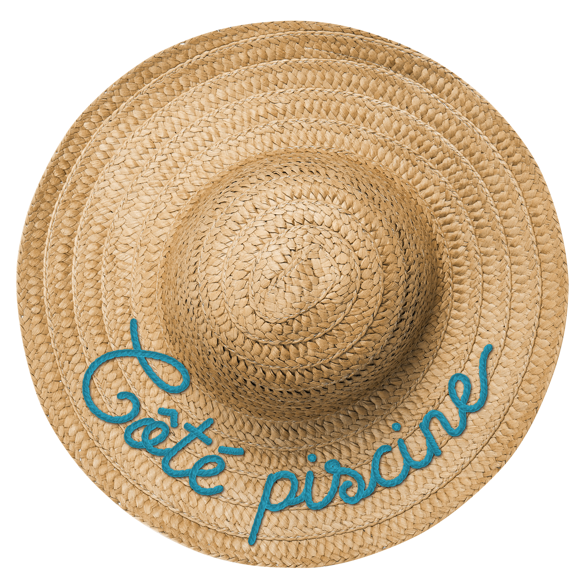 Chapeau de paille en PVC expansé Côté Piscine