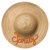 Décoration murale PVC en vinyle — modèle trompe œil chapeau paille Spritz