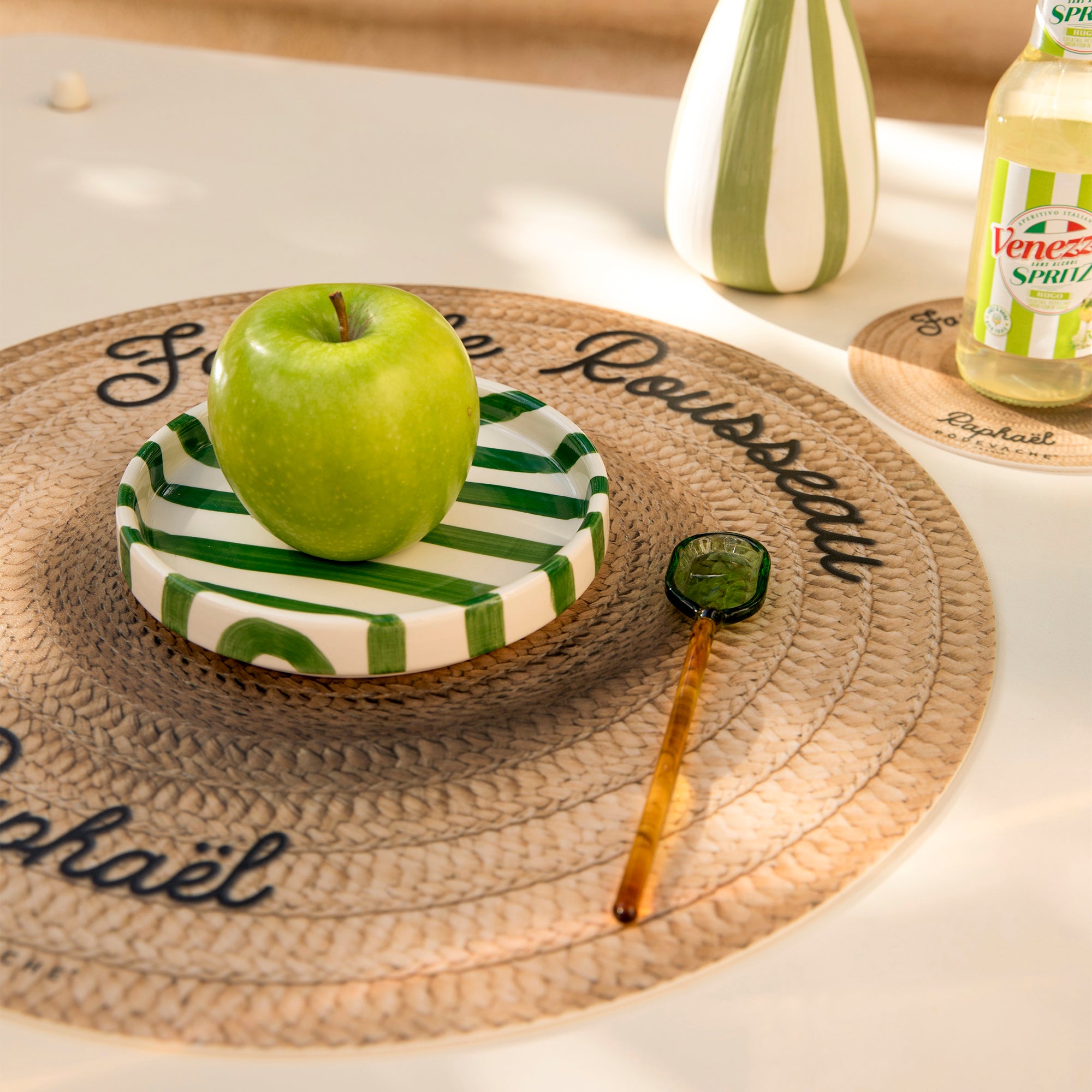 Set de table vinyle personnalisé Chapeau de Paille