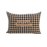 Coussin en polyester rectangulaire — modèle extérieur brodé Amour Toujours
