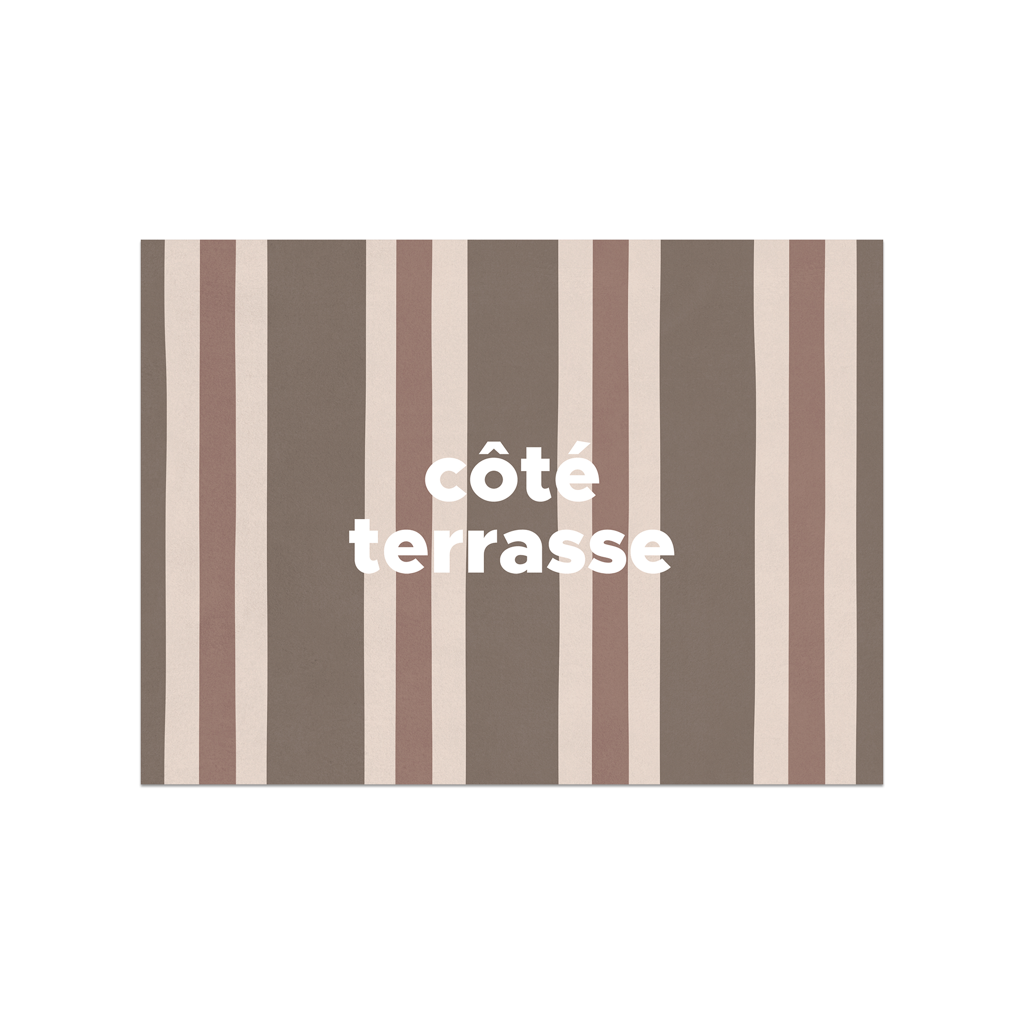 Set De Table Vinyle Stripe Terrasse