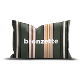 Coussin en polyester rectangulaire — modèle extérieur Stripe Bronzette