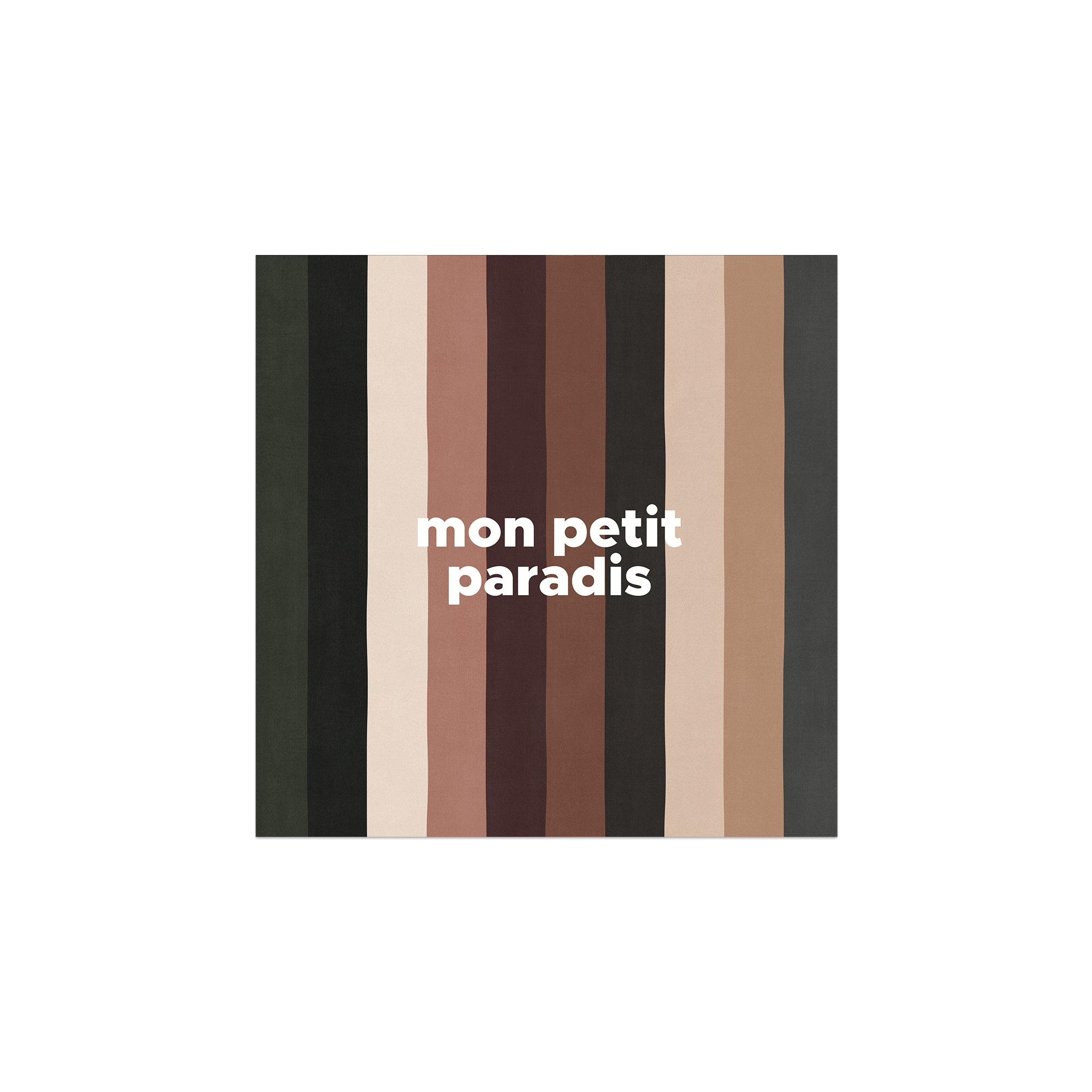 Lot de 6 dessous de verre vinyle Stripe Paradis