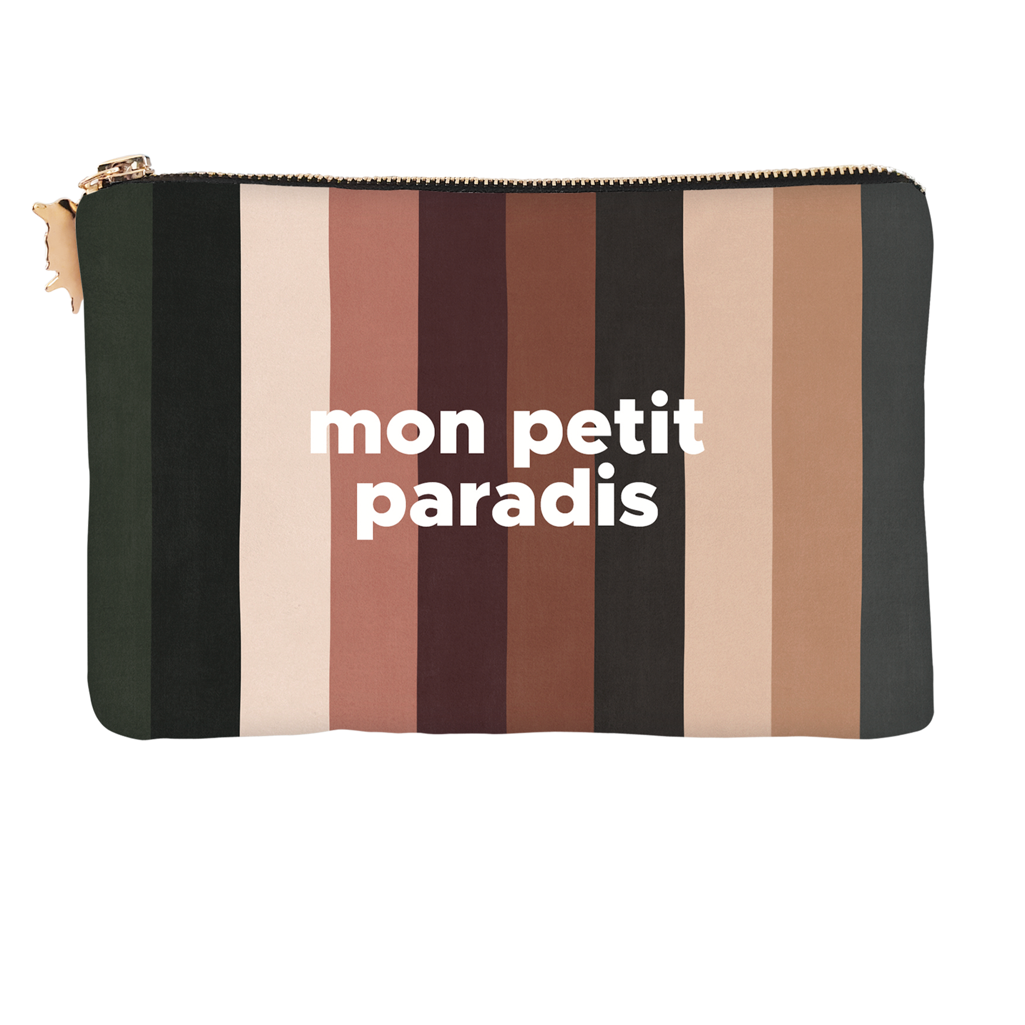Pochette Velours Stripe Paradis S