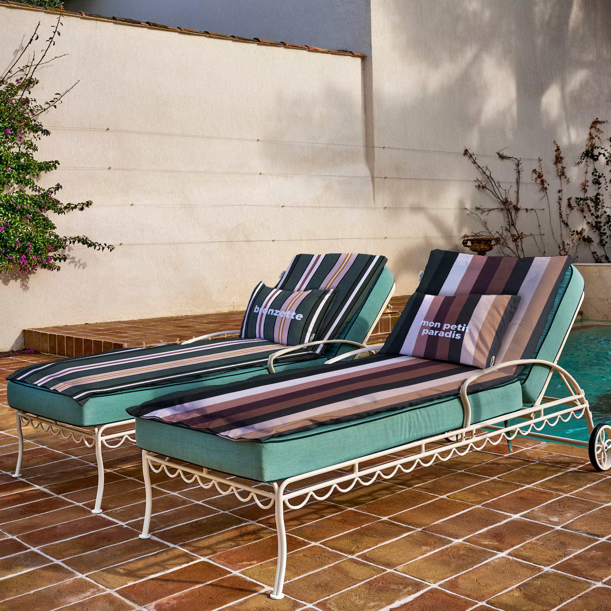 Matelas bain de soleil Stripe Paradis