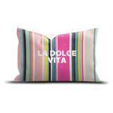 Coussin en polyester rectangulaire — modèle extérieur Stripe Dolce Vita
