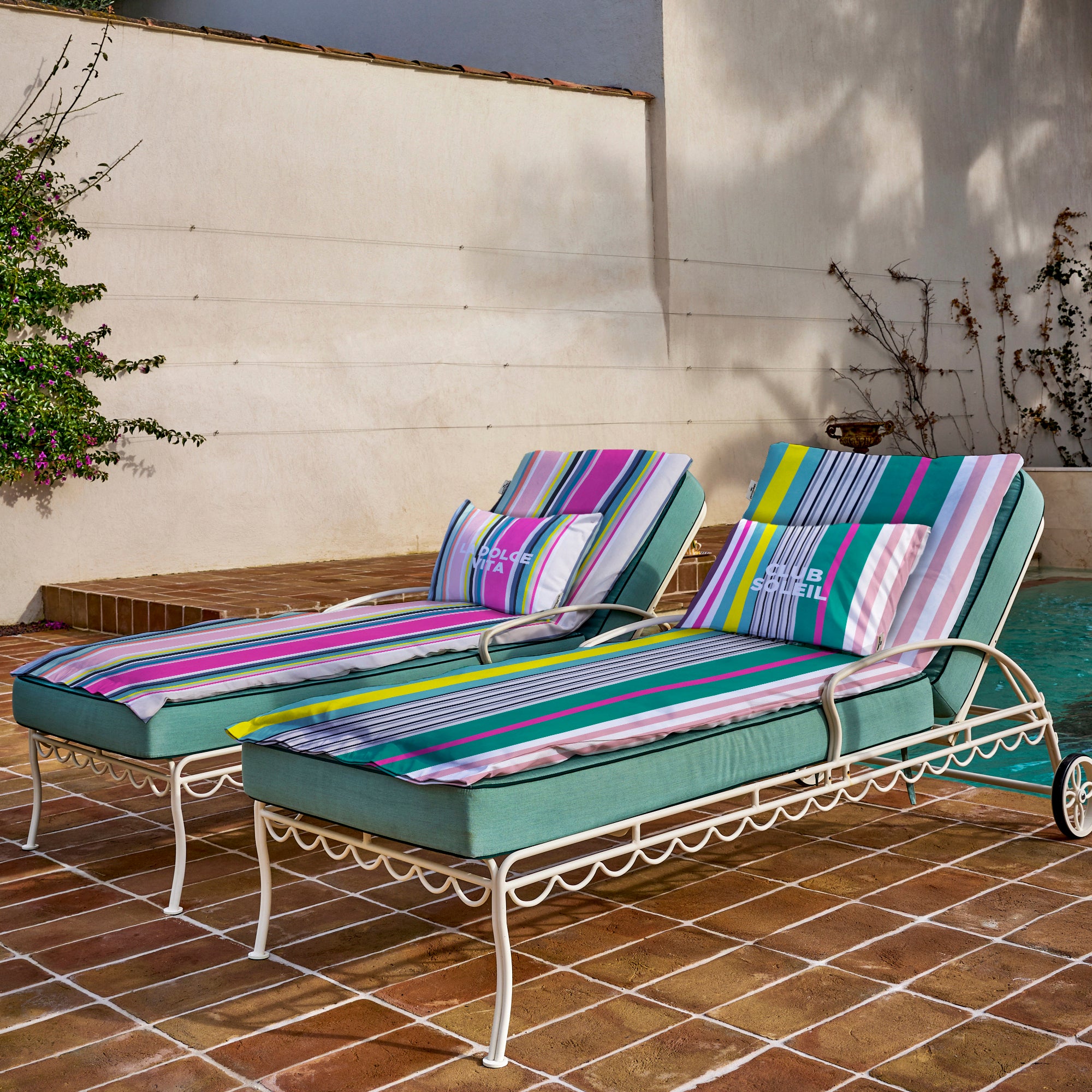 Matelas bain de soleil Stripe Dolce Vita