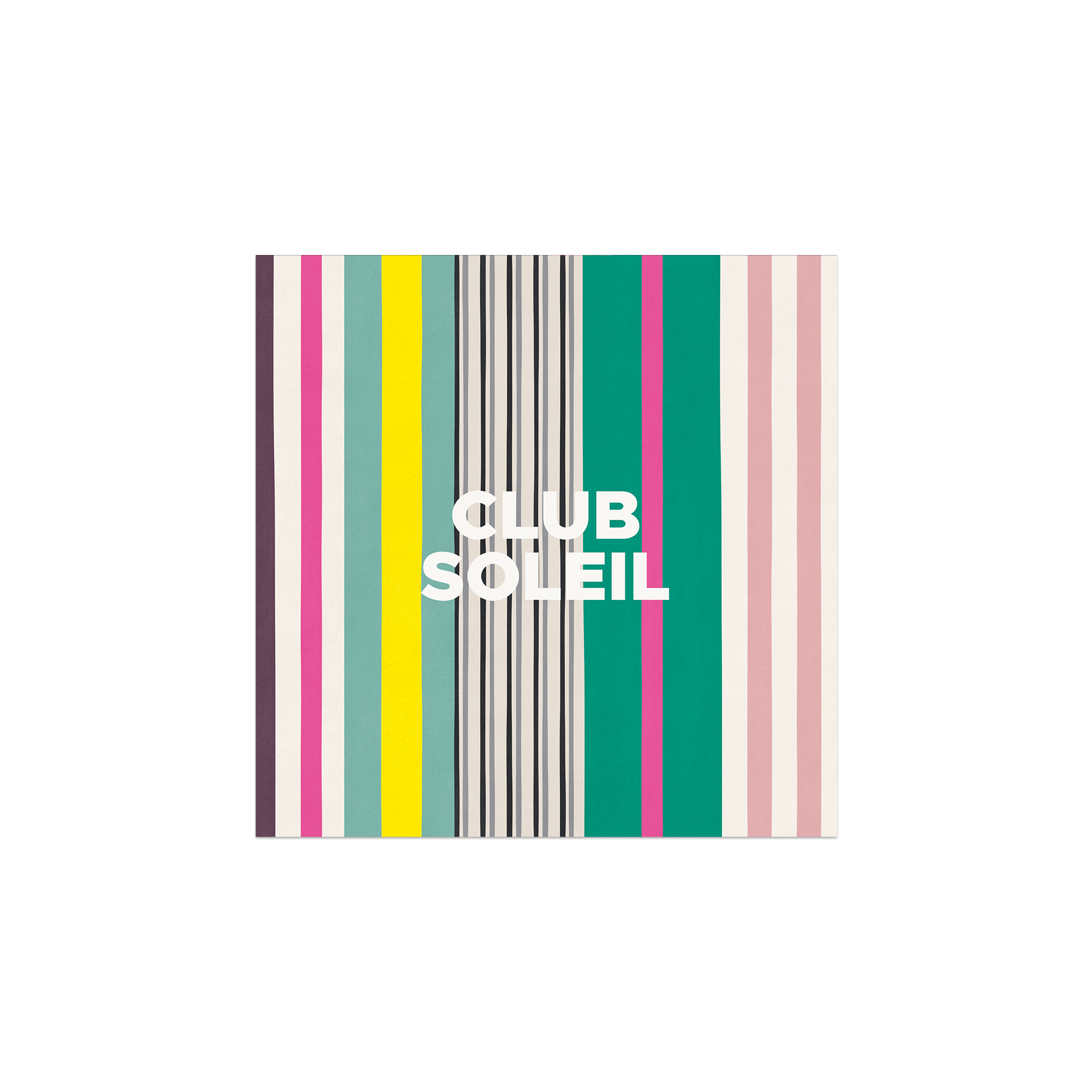 Lot de 6 dessous de verre vinyle Stripe Club Soleil