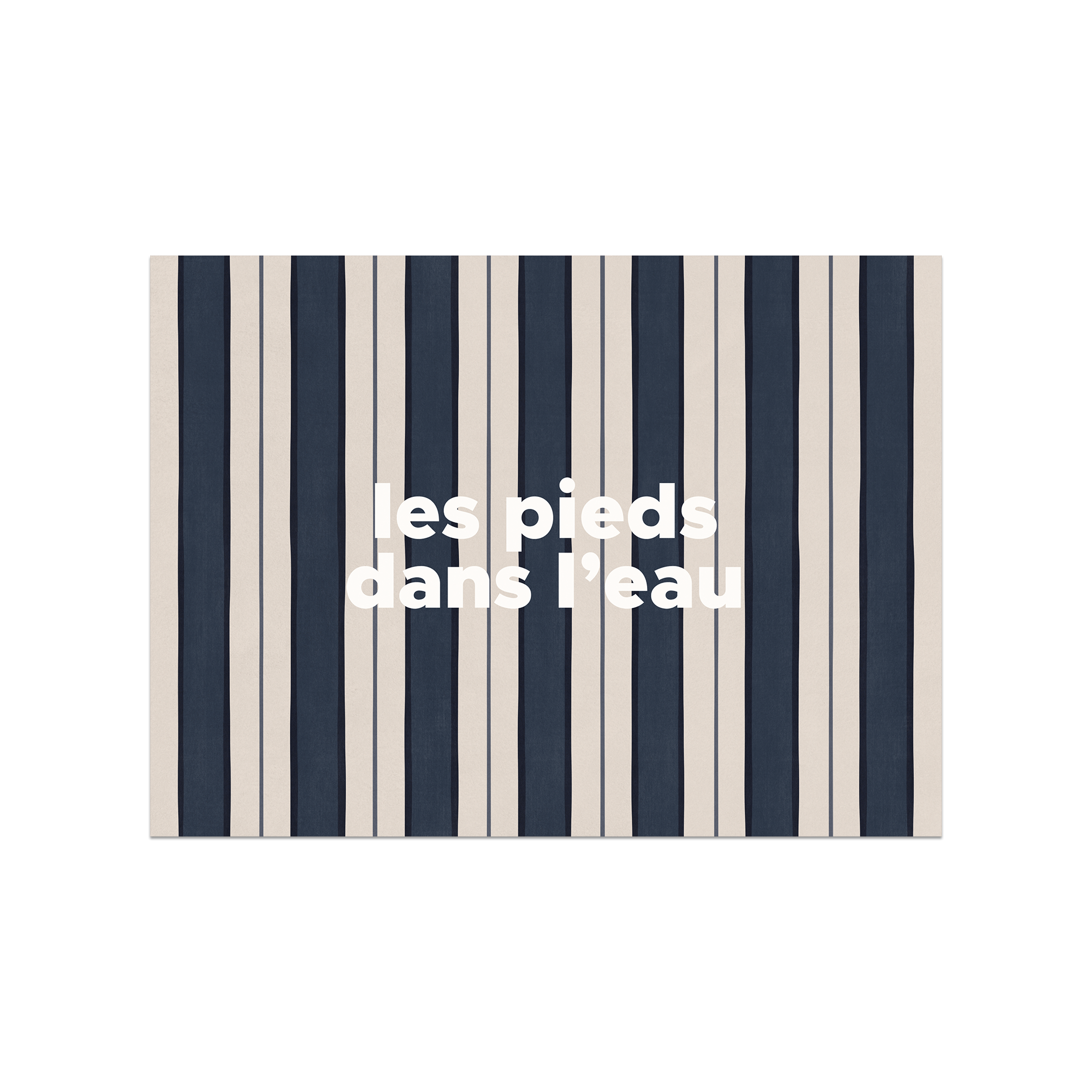 Set De Table Vinyle Stripe Pieds Eau