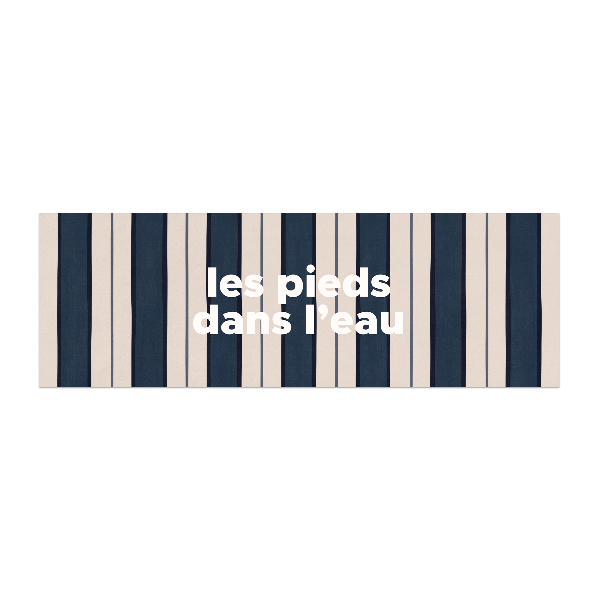 Tapis Vinyle Stripe Pieds Eau