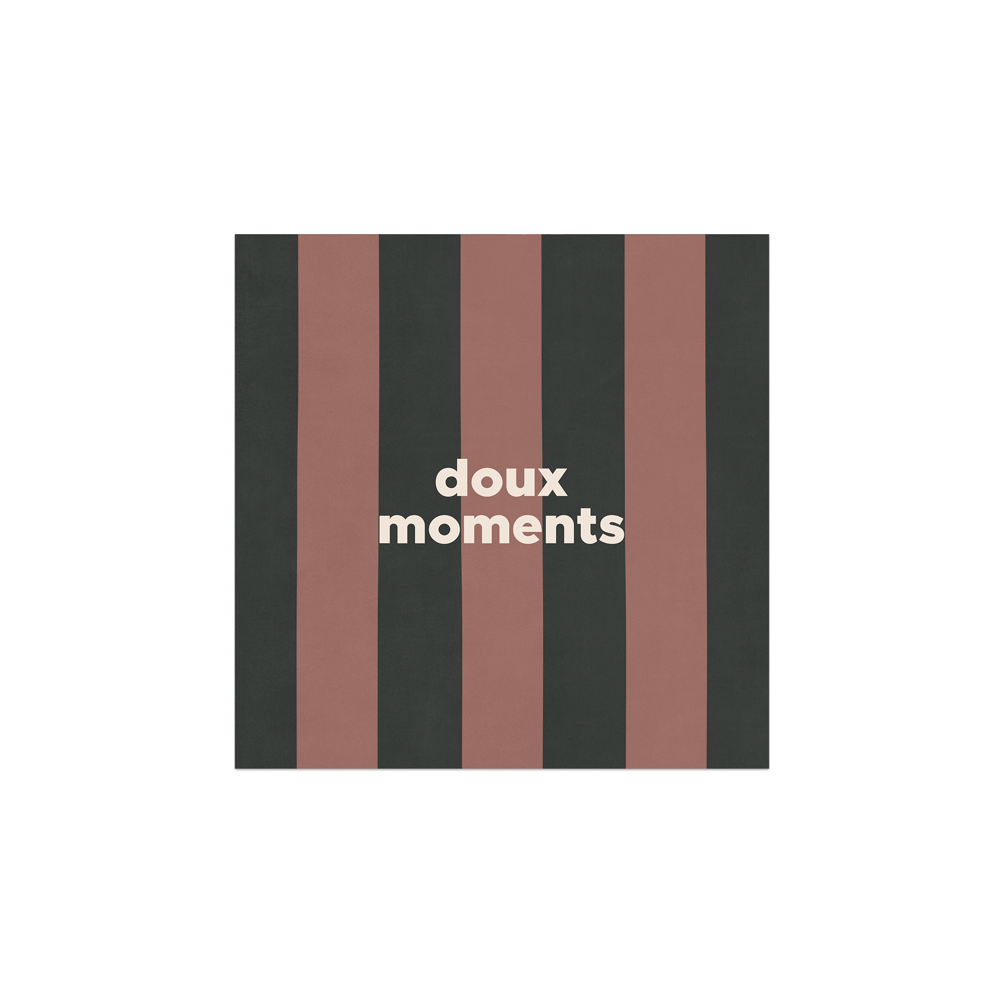 Lot de 6 dessous de verre vinyle Stripe Doux Moments