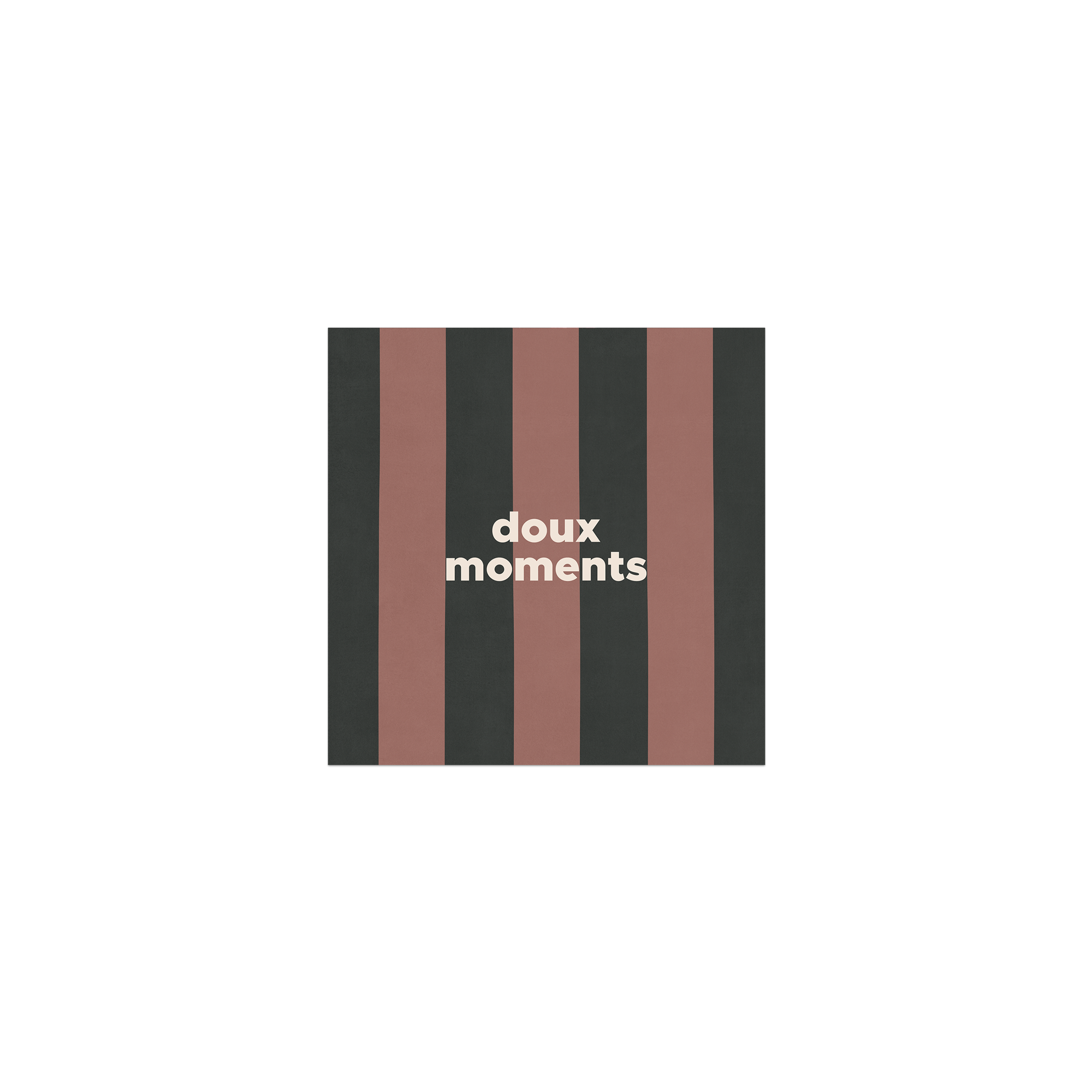 Lot de 6 dessous de verre vinyle Stripe Doux Moments
